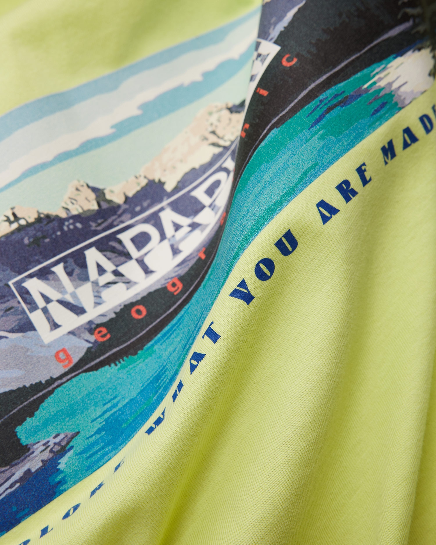 Žluté pánské tričko Napapijri S-Canada