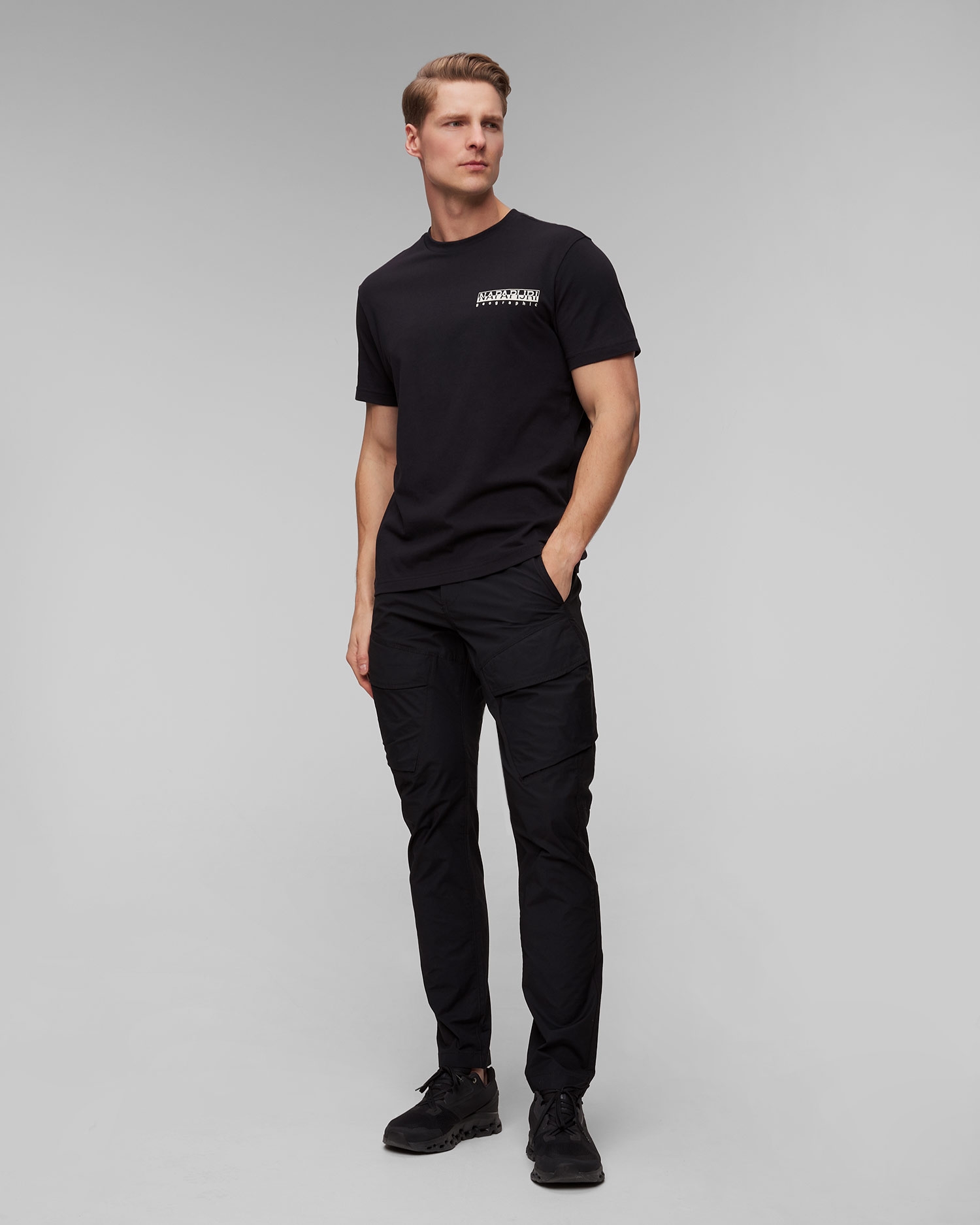 Černé pánské kalhoty Napapijri M-Carchi Cargo