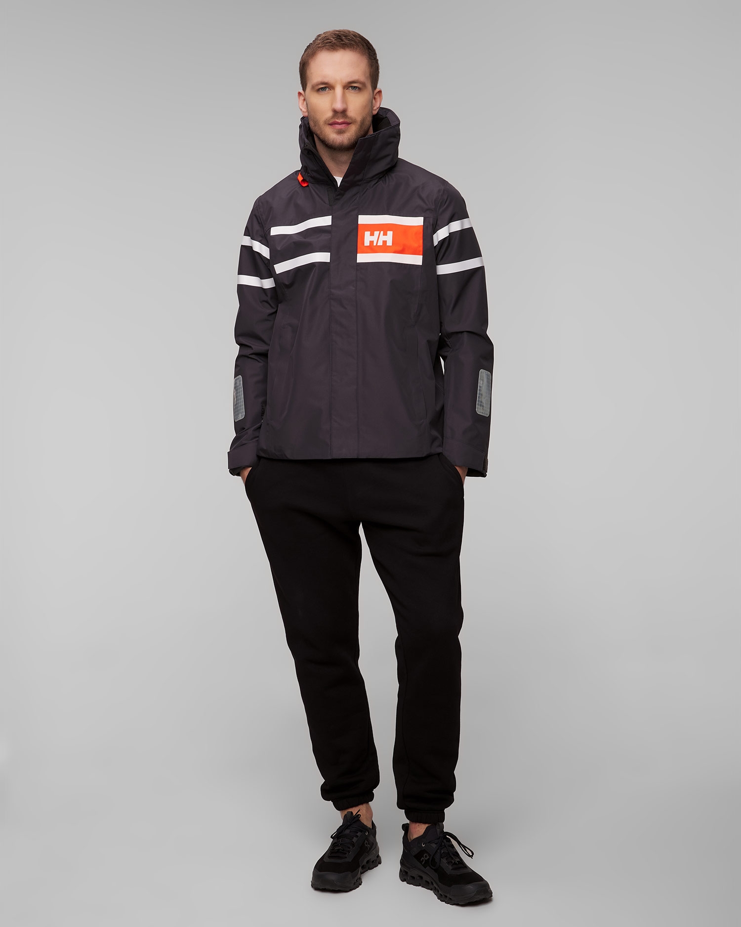 Šedá pánská jachtařská bunda Helly Hansen Salt Inshore Jacket