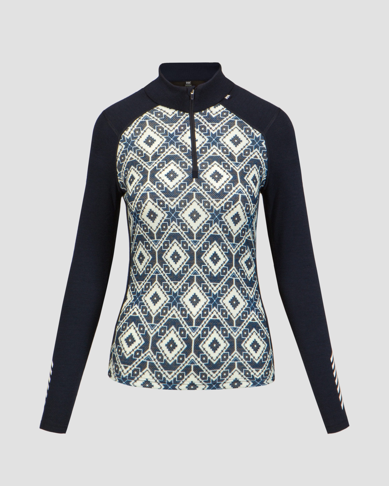 Longsleeve termoaktywny damski Helly Hansen W Lifa Merino Midweight Graphic 1/2 zip
