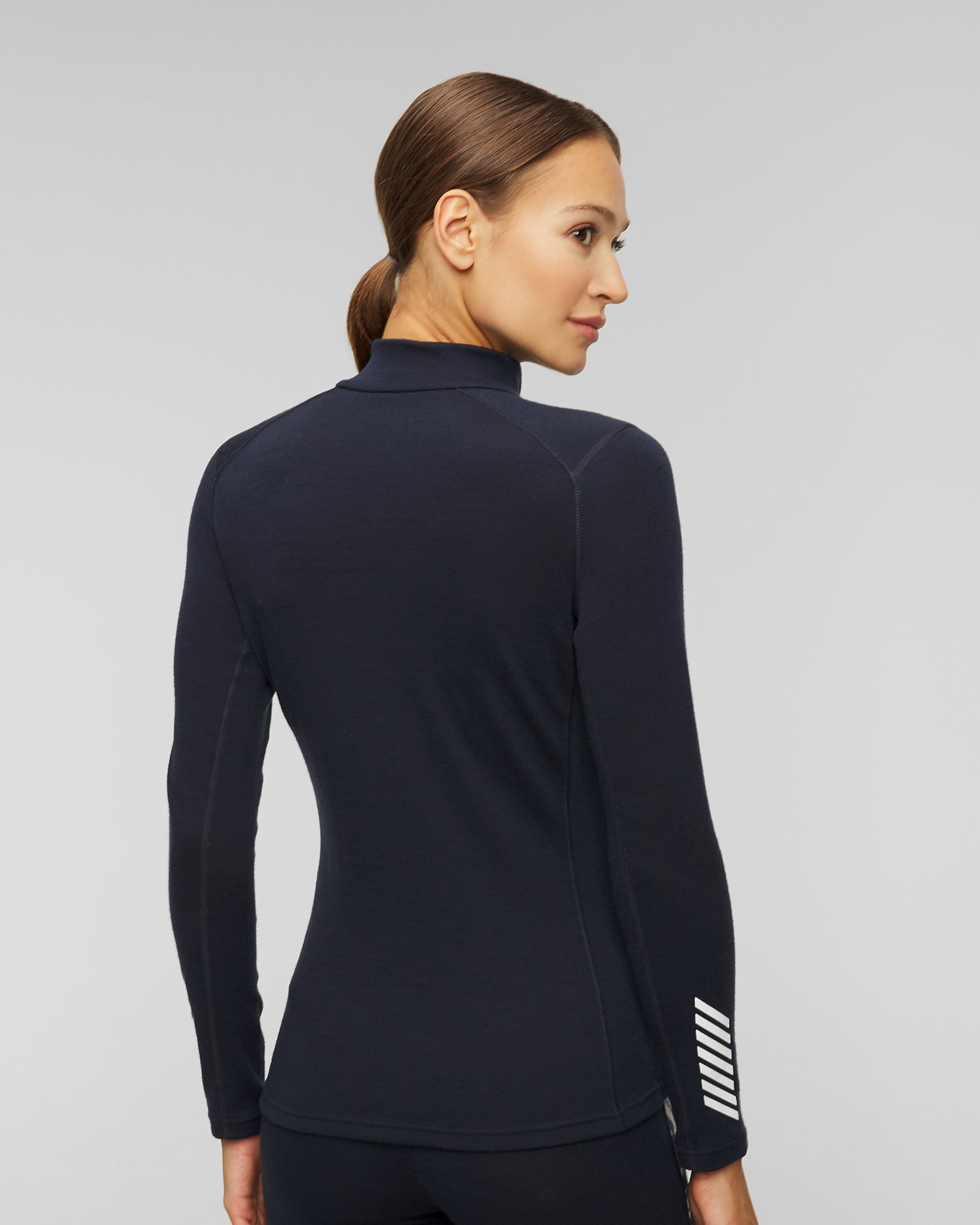 Longsleeve termoaktywny damski Helly Hansen W Lifa Merino Midweight Graphic 1/2 zip