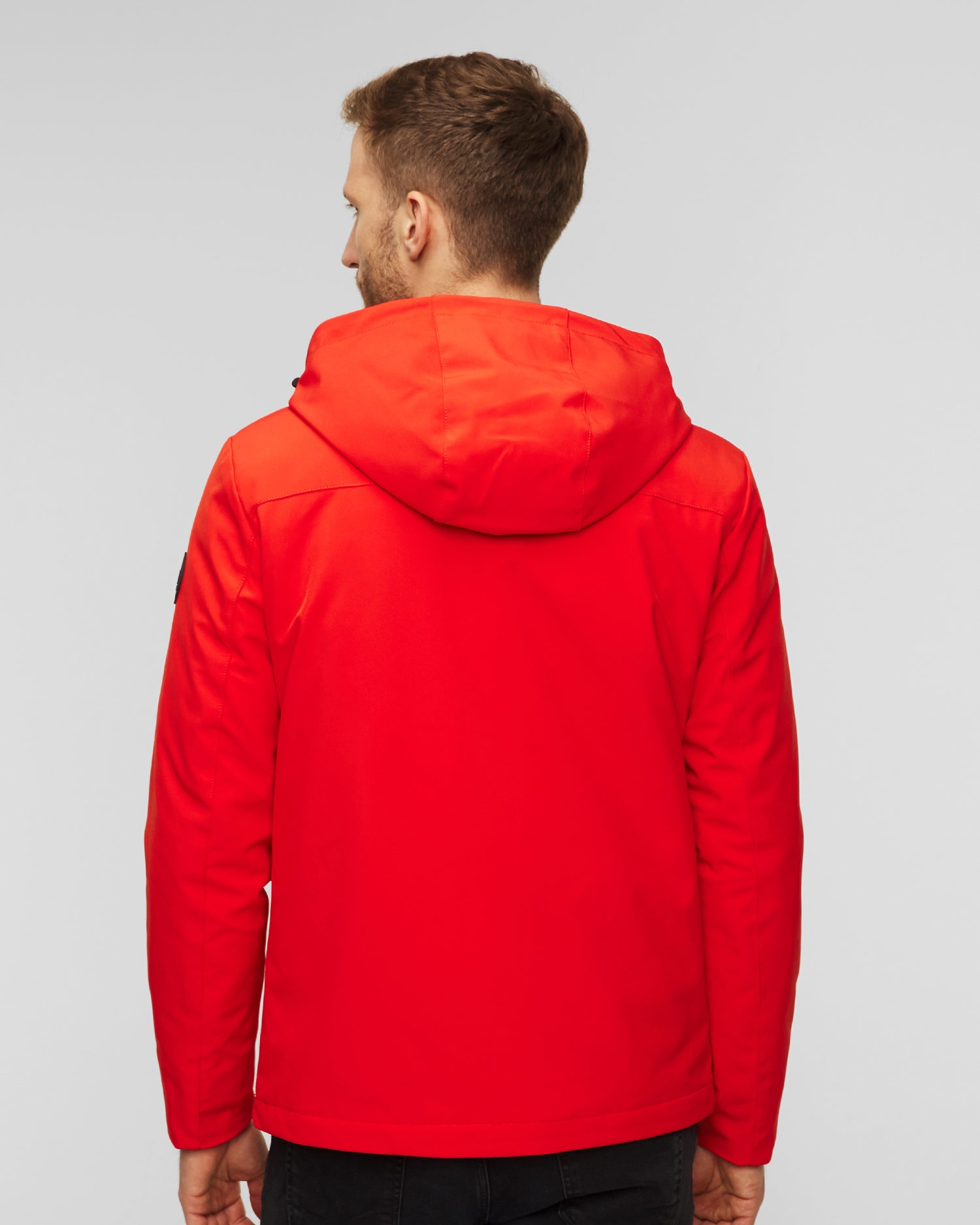 Czerwona kurtka męska Woolrich Pacific Soft Shell Jacket