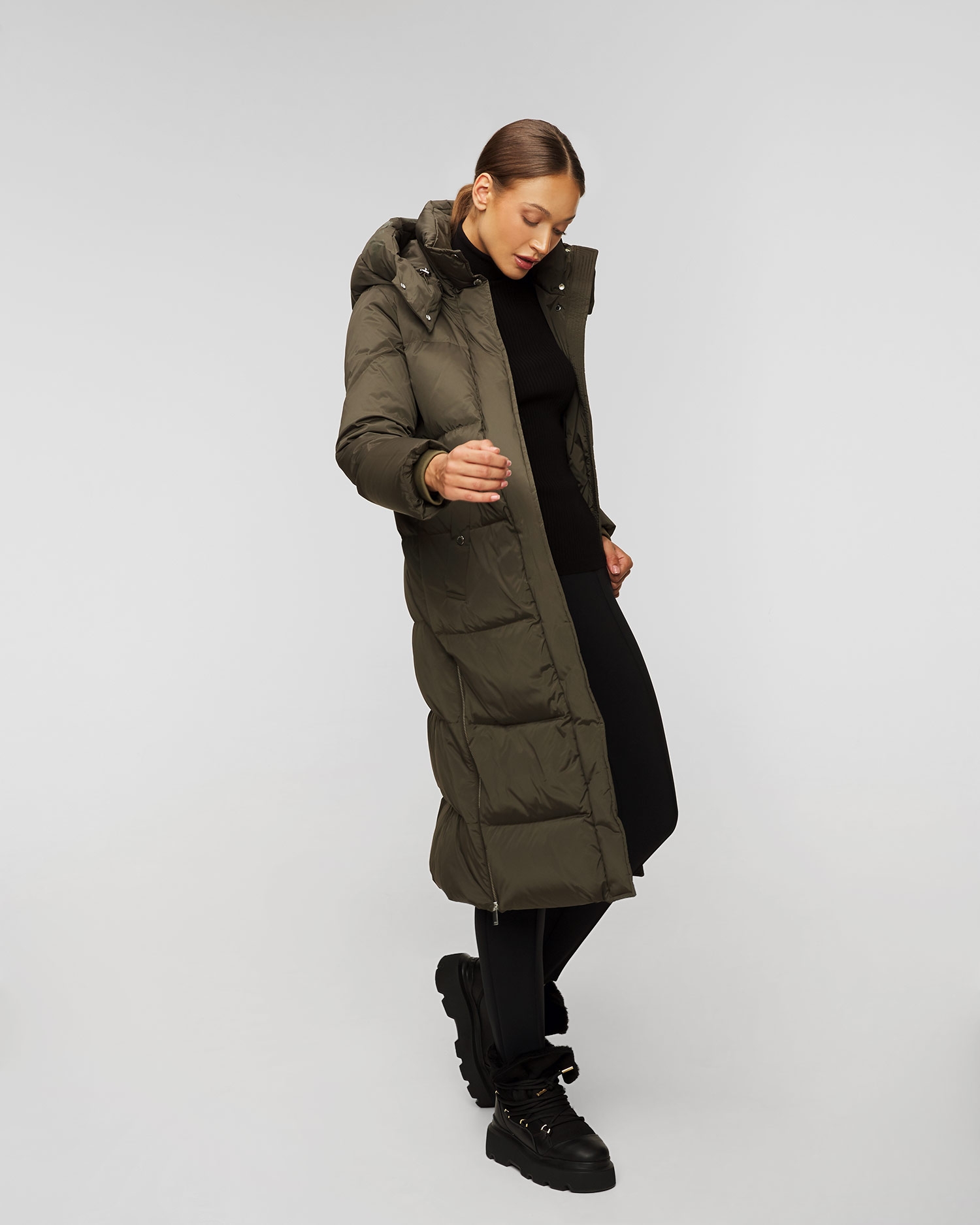 Płaszcz puchowy damski Woolrich Aurora Long Parka
