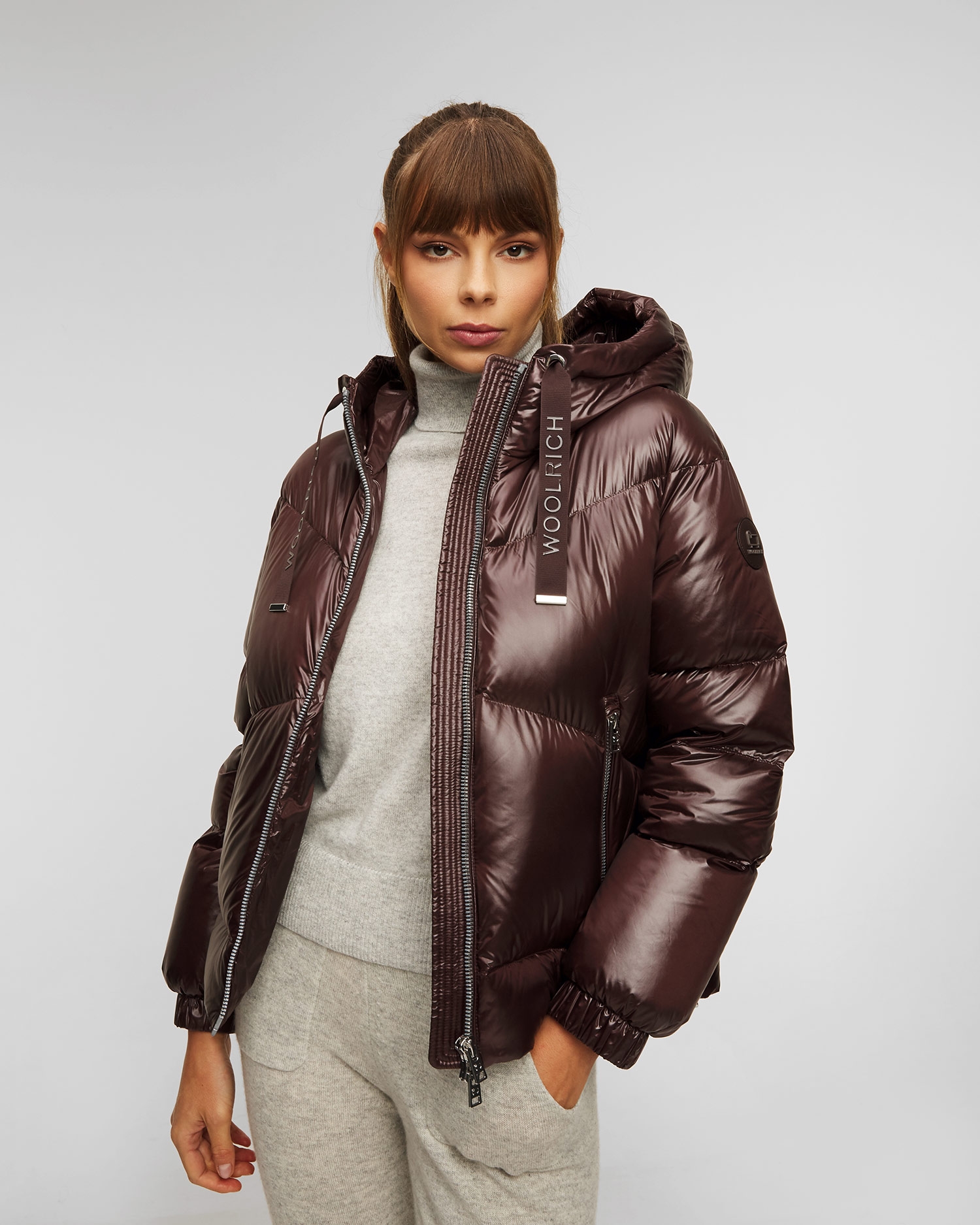 Kurtka puchowa damska Woolrich Aliquippa Short Puffer Jacket