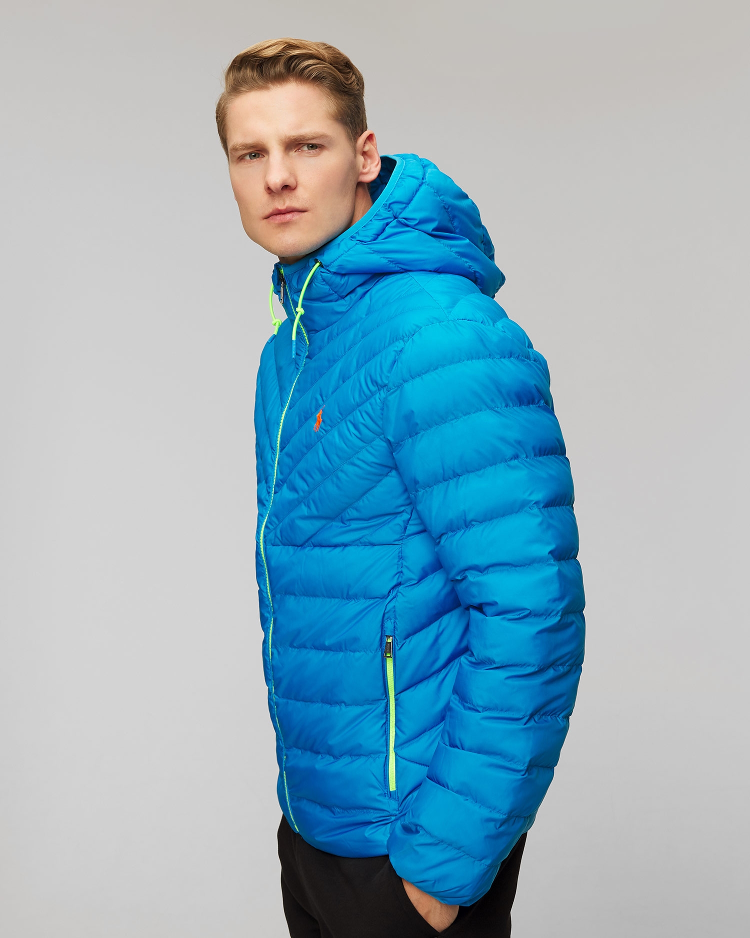 Niebieska kurtka męska Polo Ralph Lauren