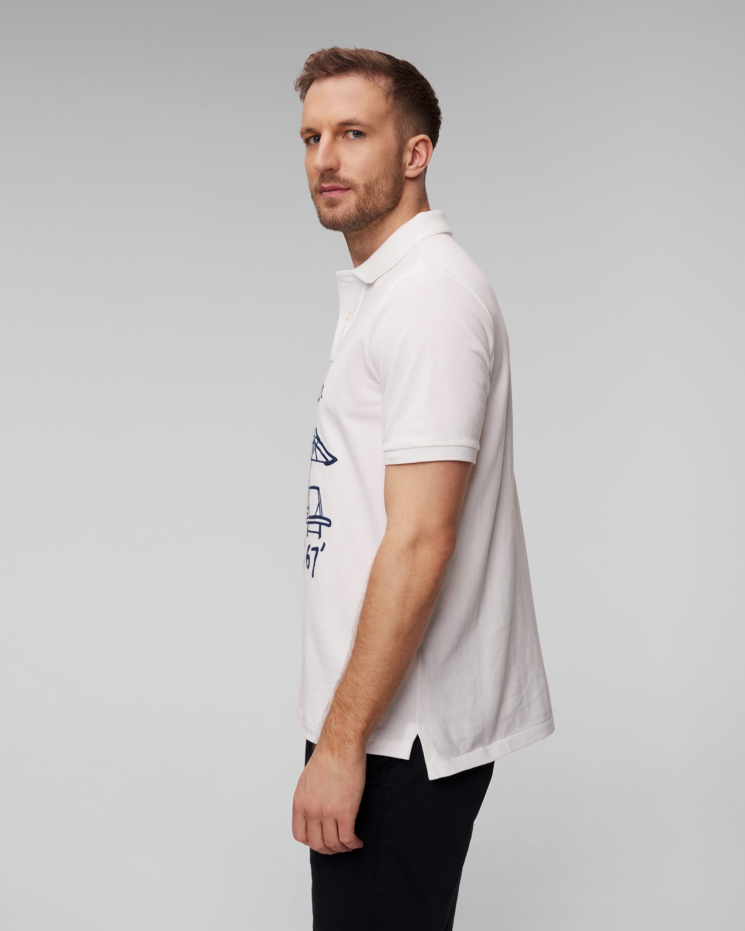 Pánská bílá polokošile Polo Ralph Lauren