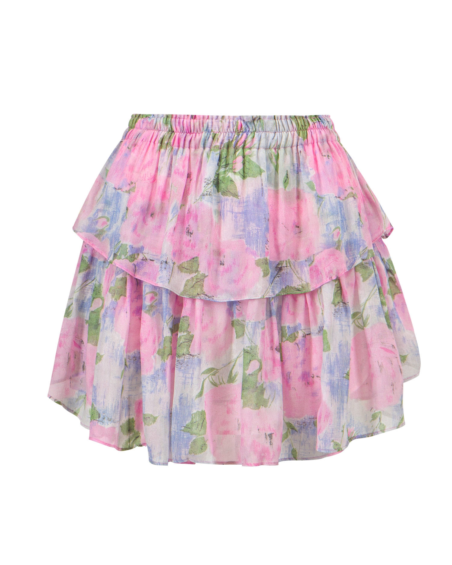 Sukně LoveShackFancy RUFFLE MINI SKIRT