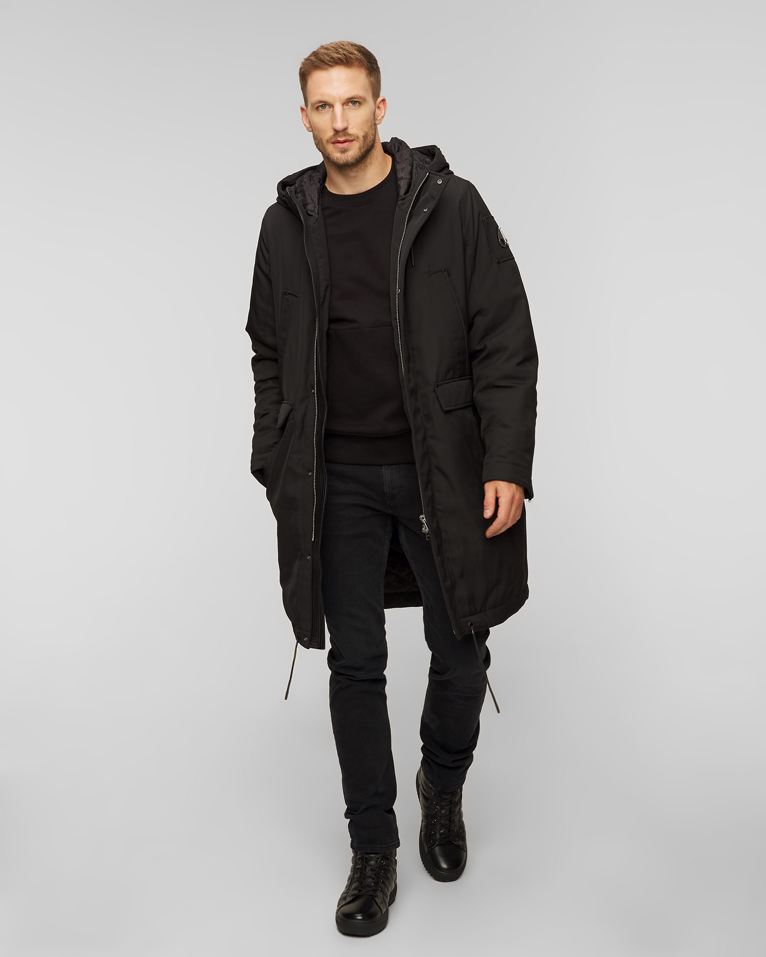 Černá pánská bunda Moose Knuckles Garson Anorak