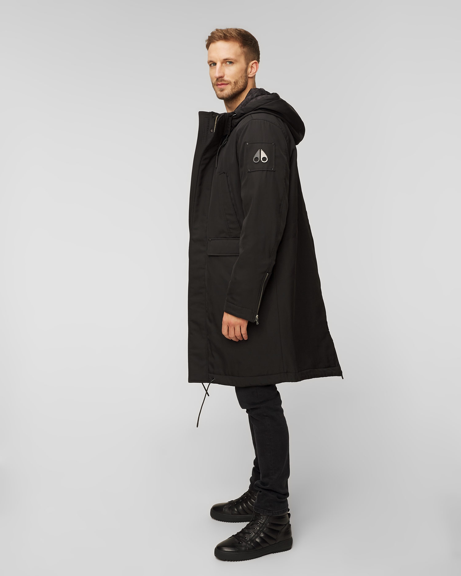 Černá pánská bunda Moose Knuckles Garson Anorak