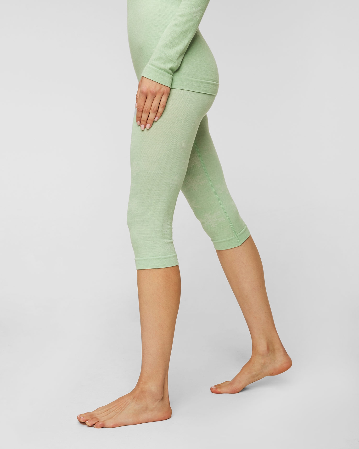 Dámské termo legíny Falke 3/4 Wool-Tech