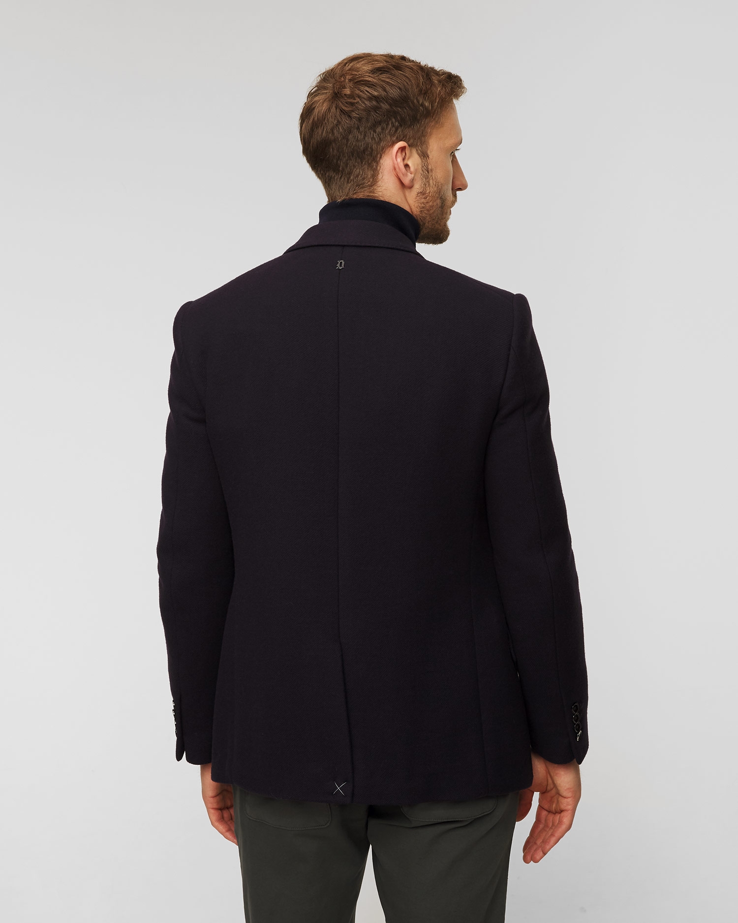 Tmavě modré vlněné pánské sako Dondup Blazer