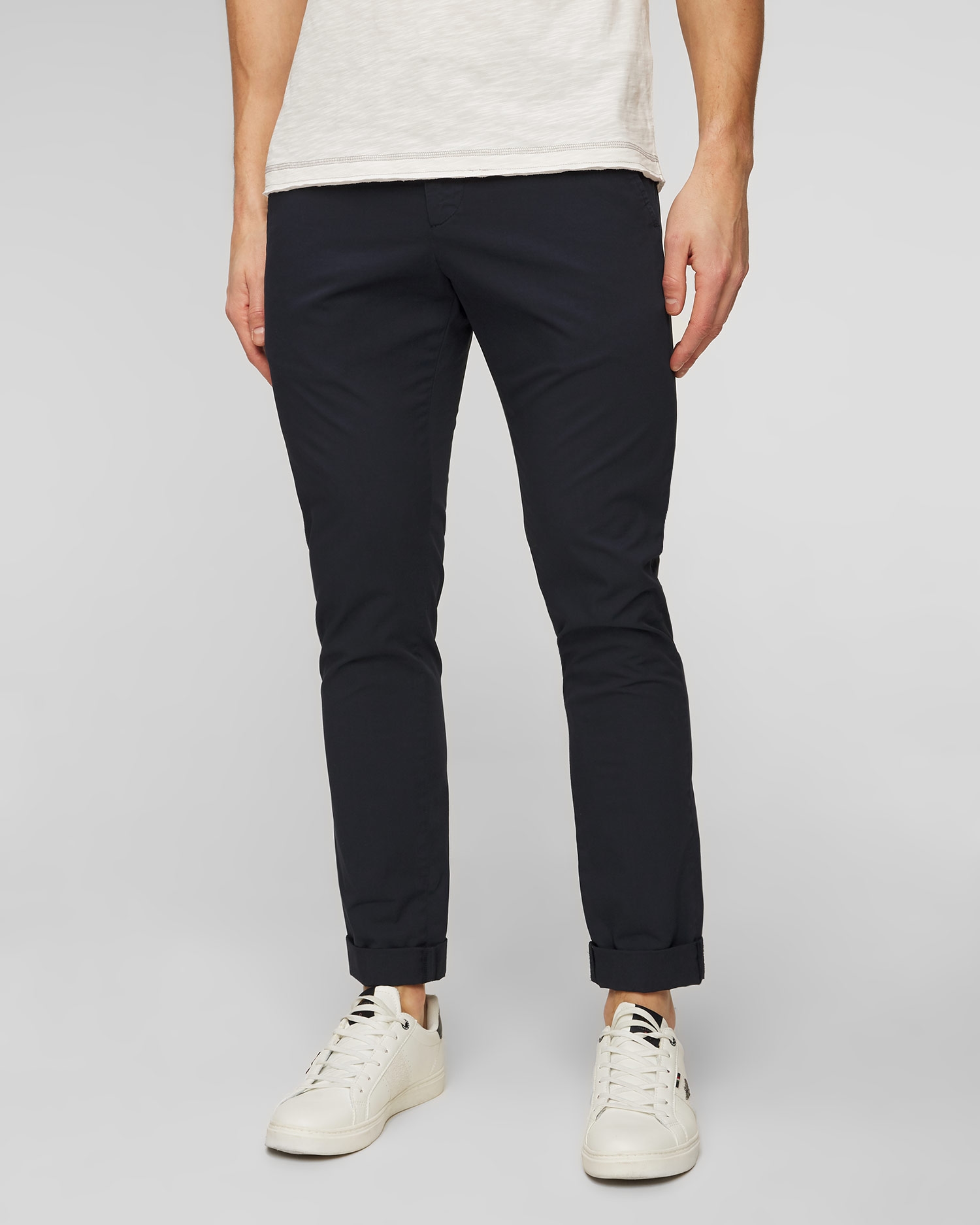 Tmavě modré pánské kalhoty Dondup