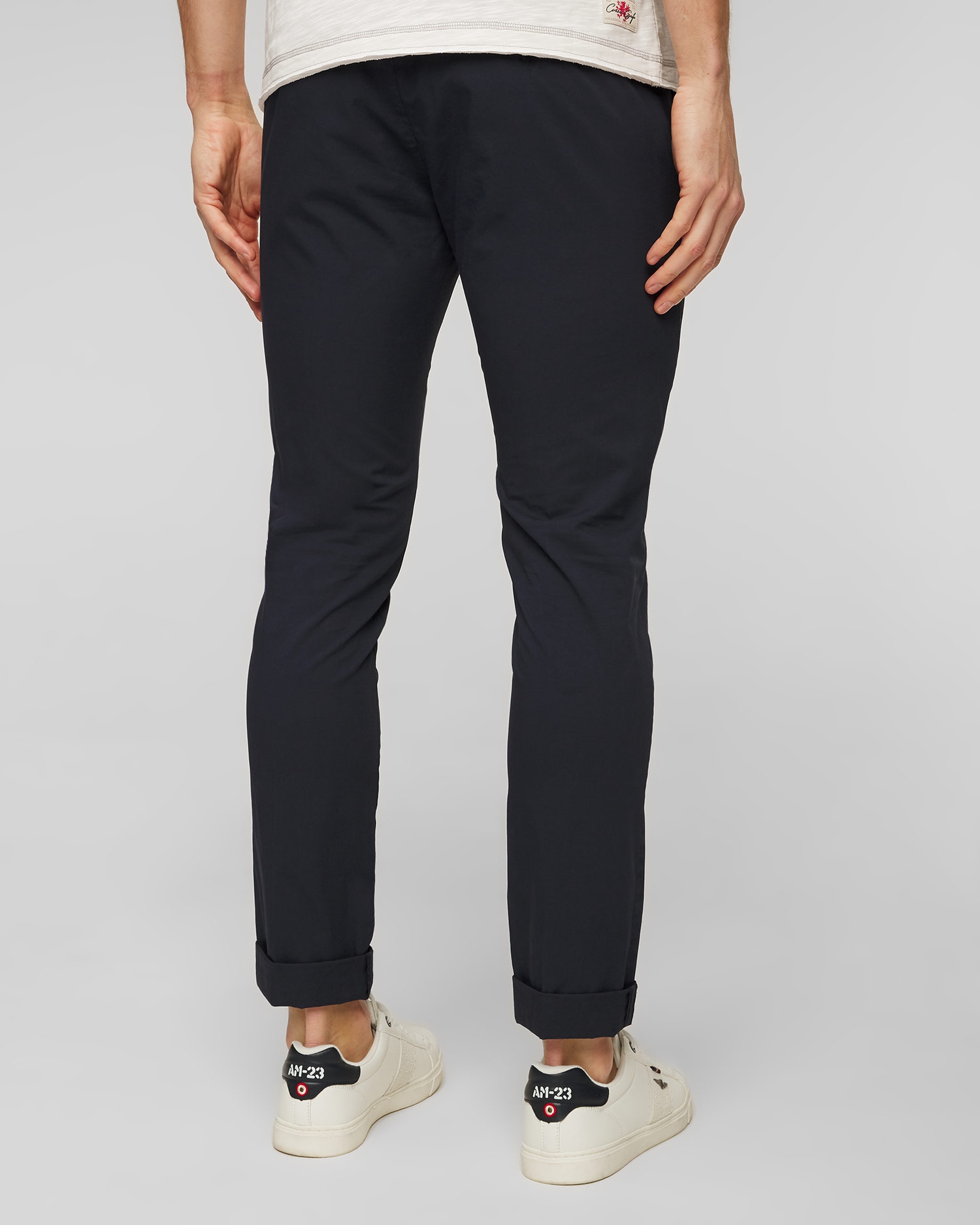 Tmavě modré pánské kalhoty Dondup