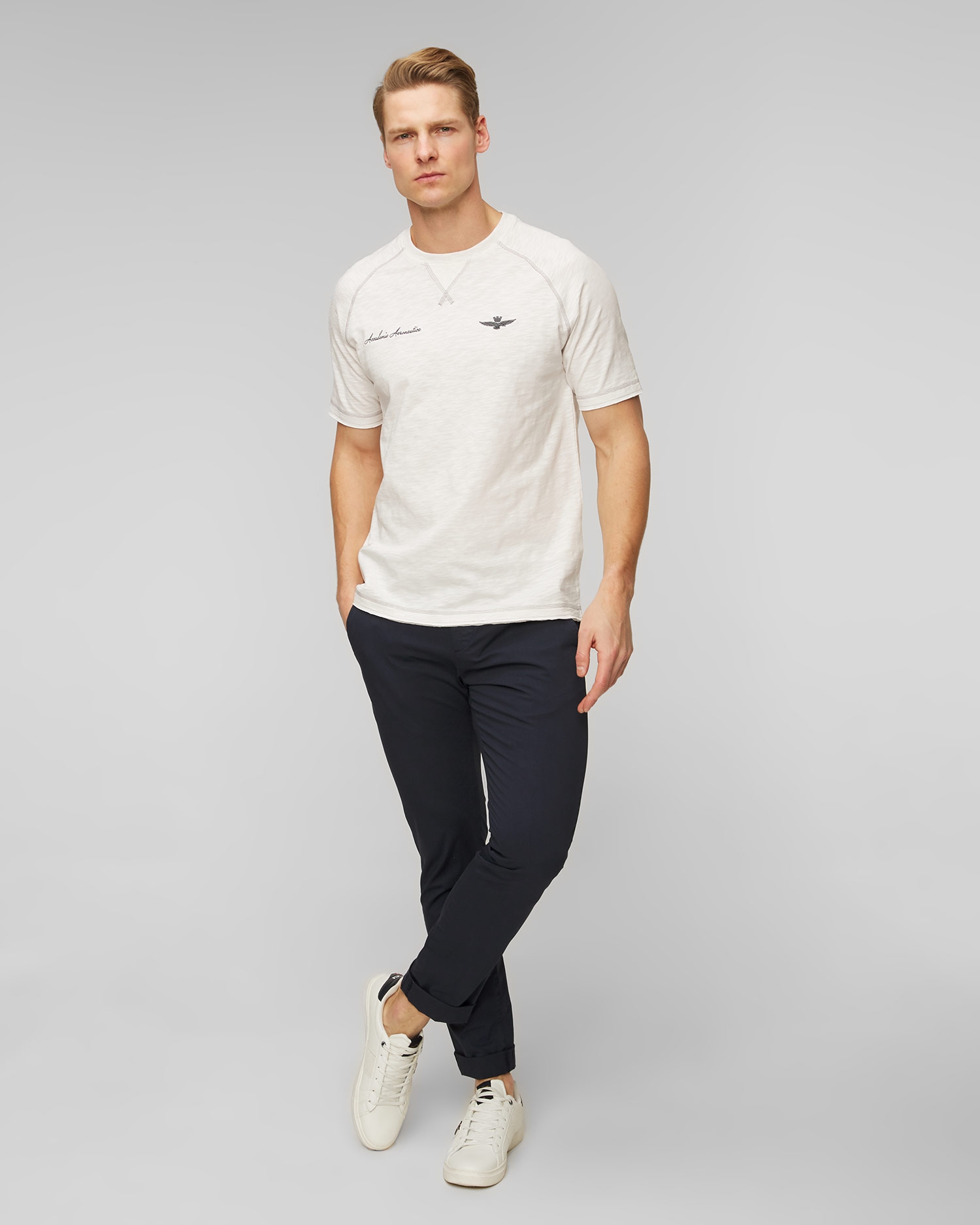 Tmavě modré pánské kalhoty Dondup