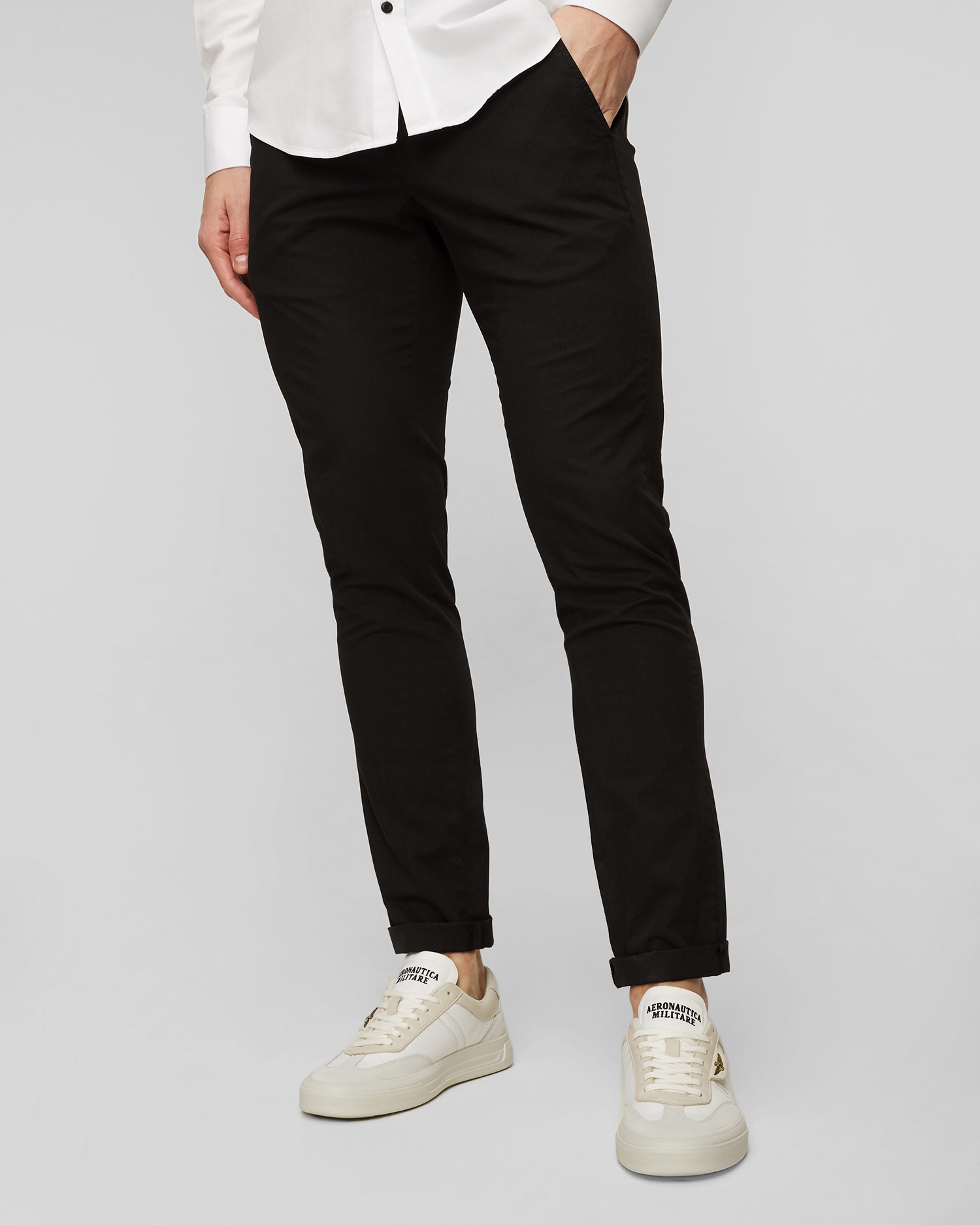 Černé pánské kalhoty Dondup