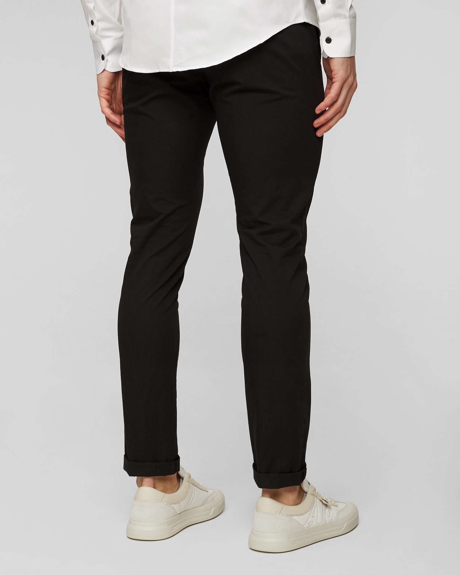 Černé pánské kalhoty Dondup