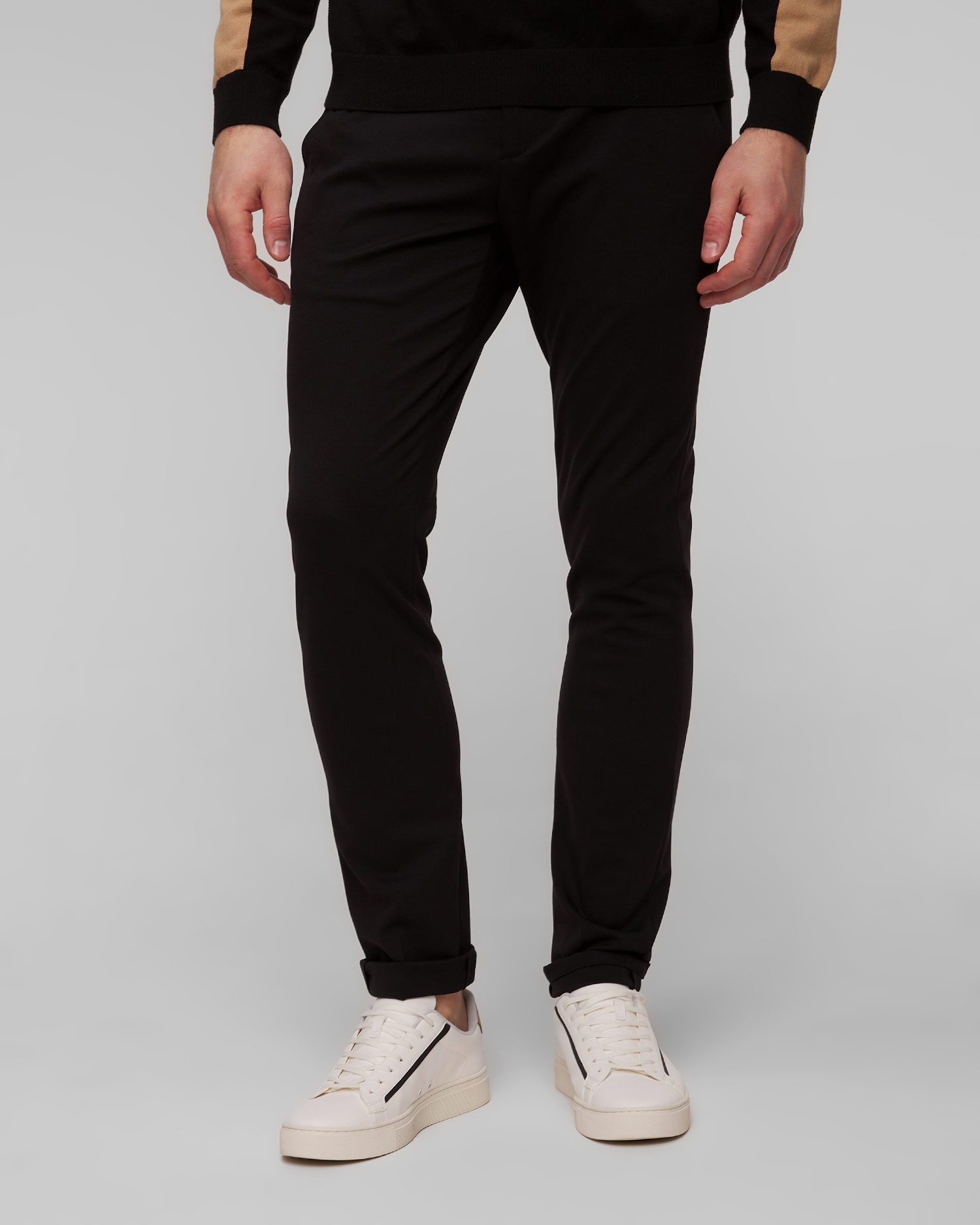 Černé pánské kalhoty Dondup