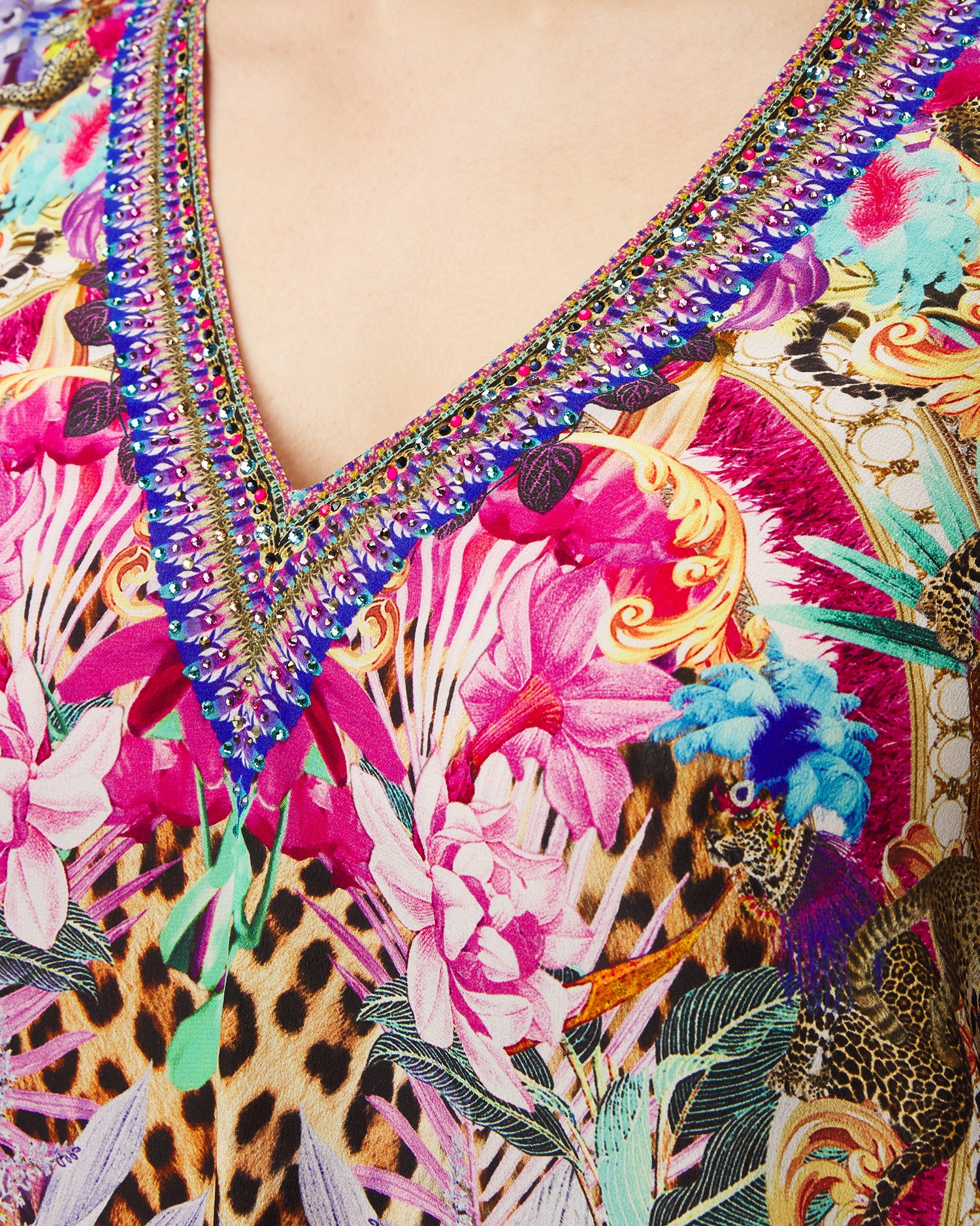 Šaty Camilla V-Neck Flared Sleeve Mini Dress