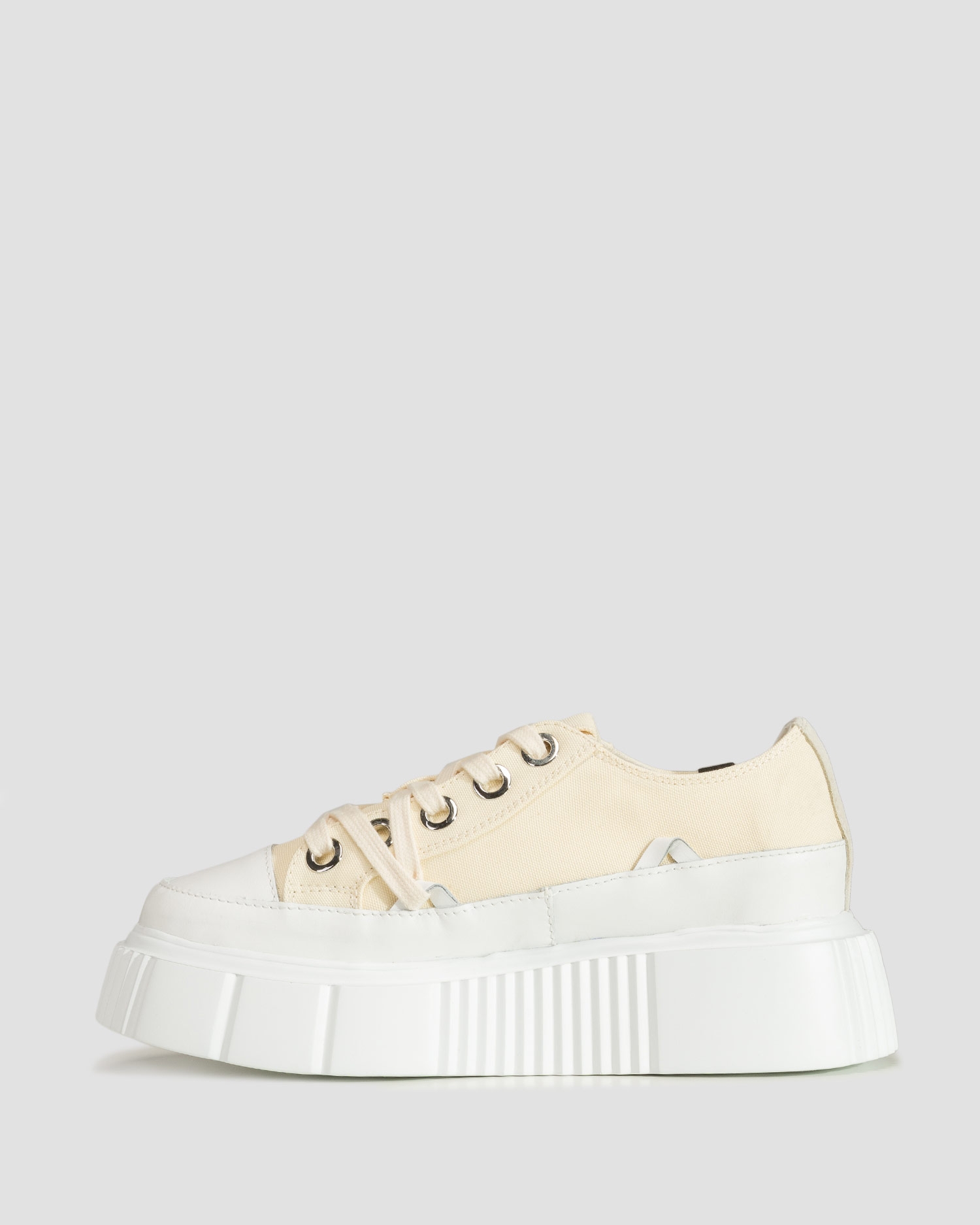 Béžové dámské boty Inuikii Matilda Canvas Low 23