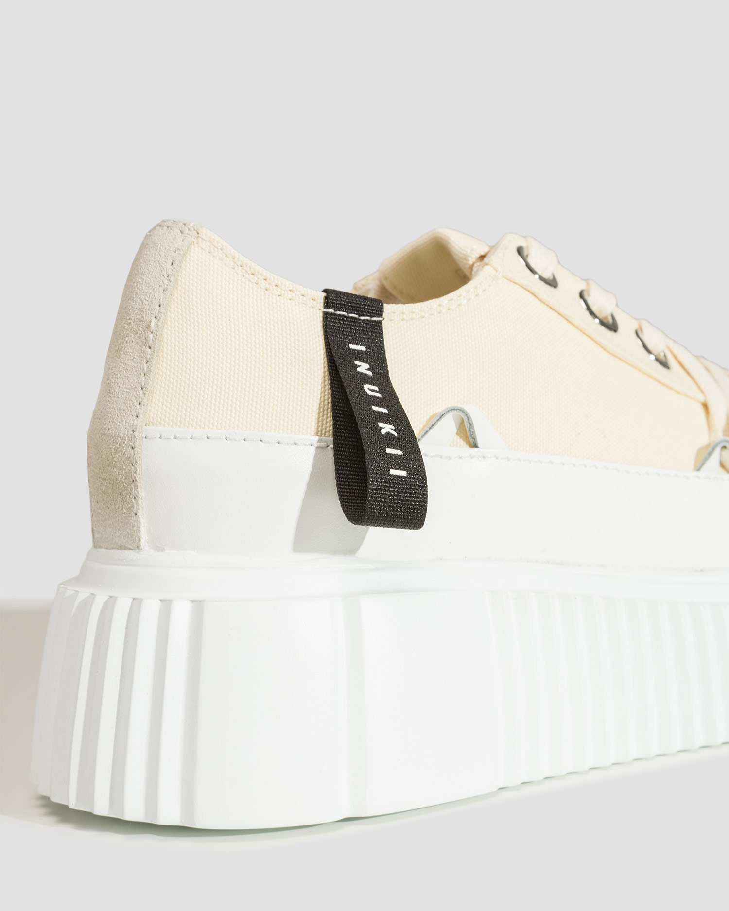 Béžové dámské boty Inuikii Matilda Canvas Low 23