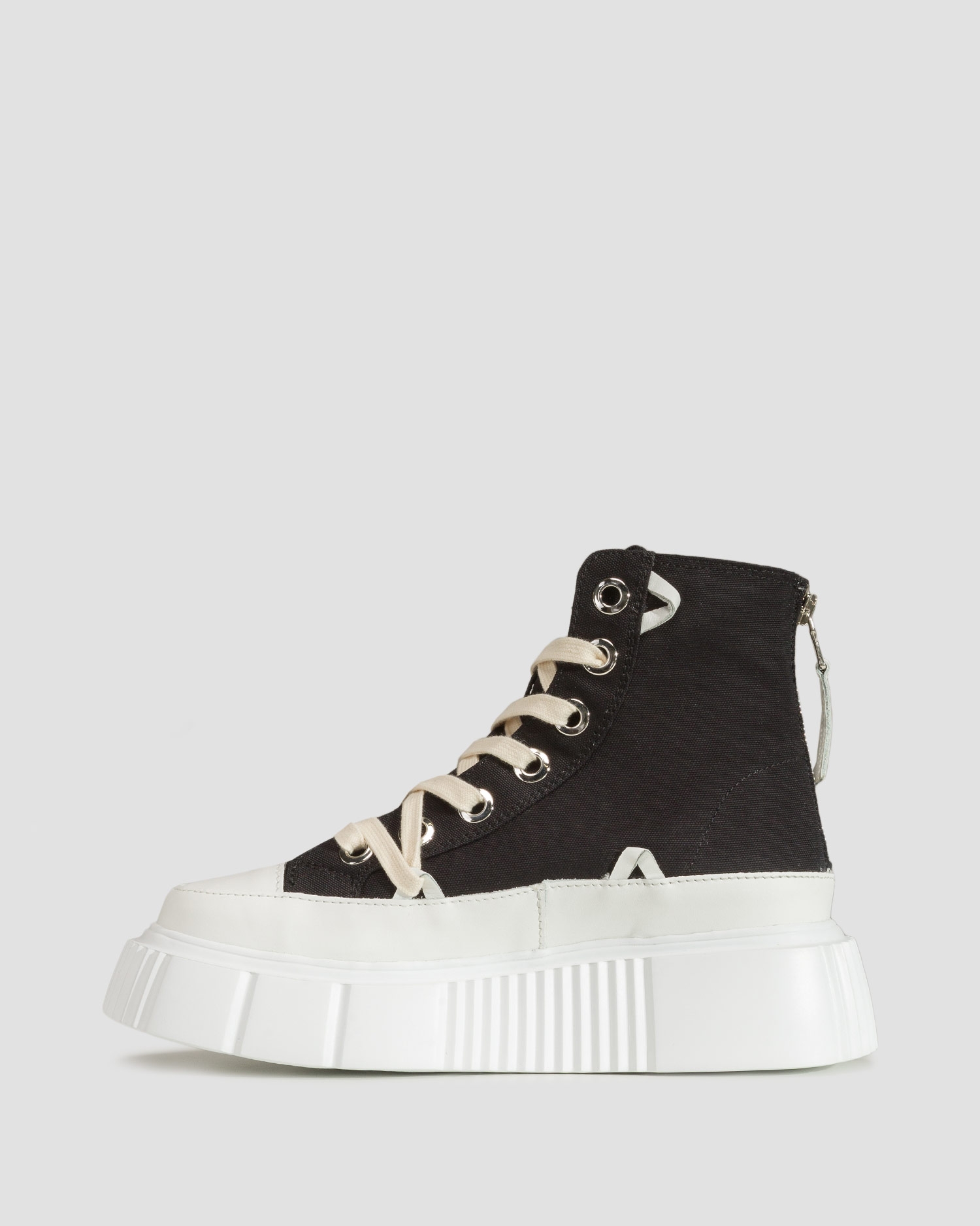 Černé dámské boty Inuikii Matilda Canvas High 23