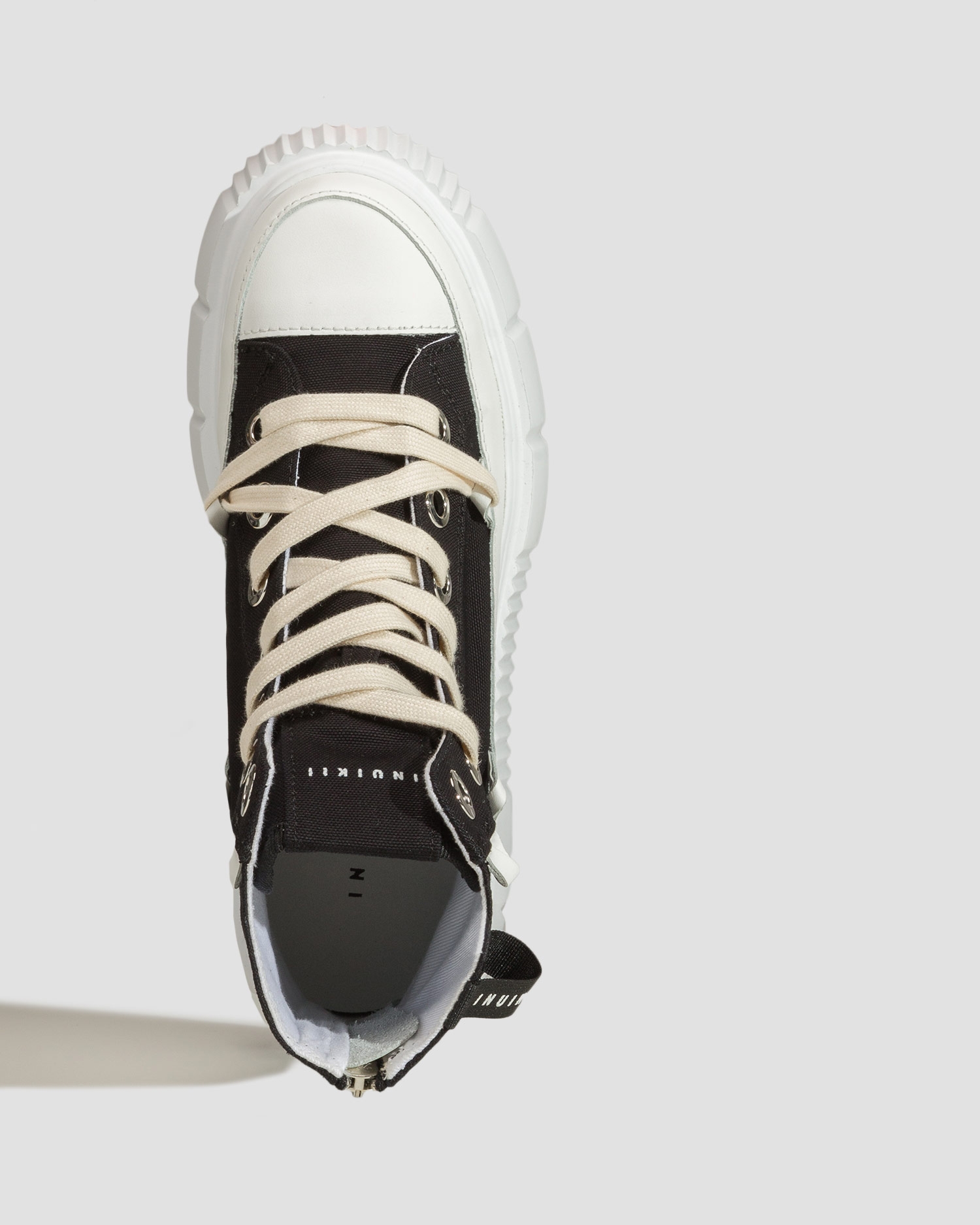 Černé dámské boty Inuikii Matilda Canvas High 23