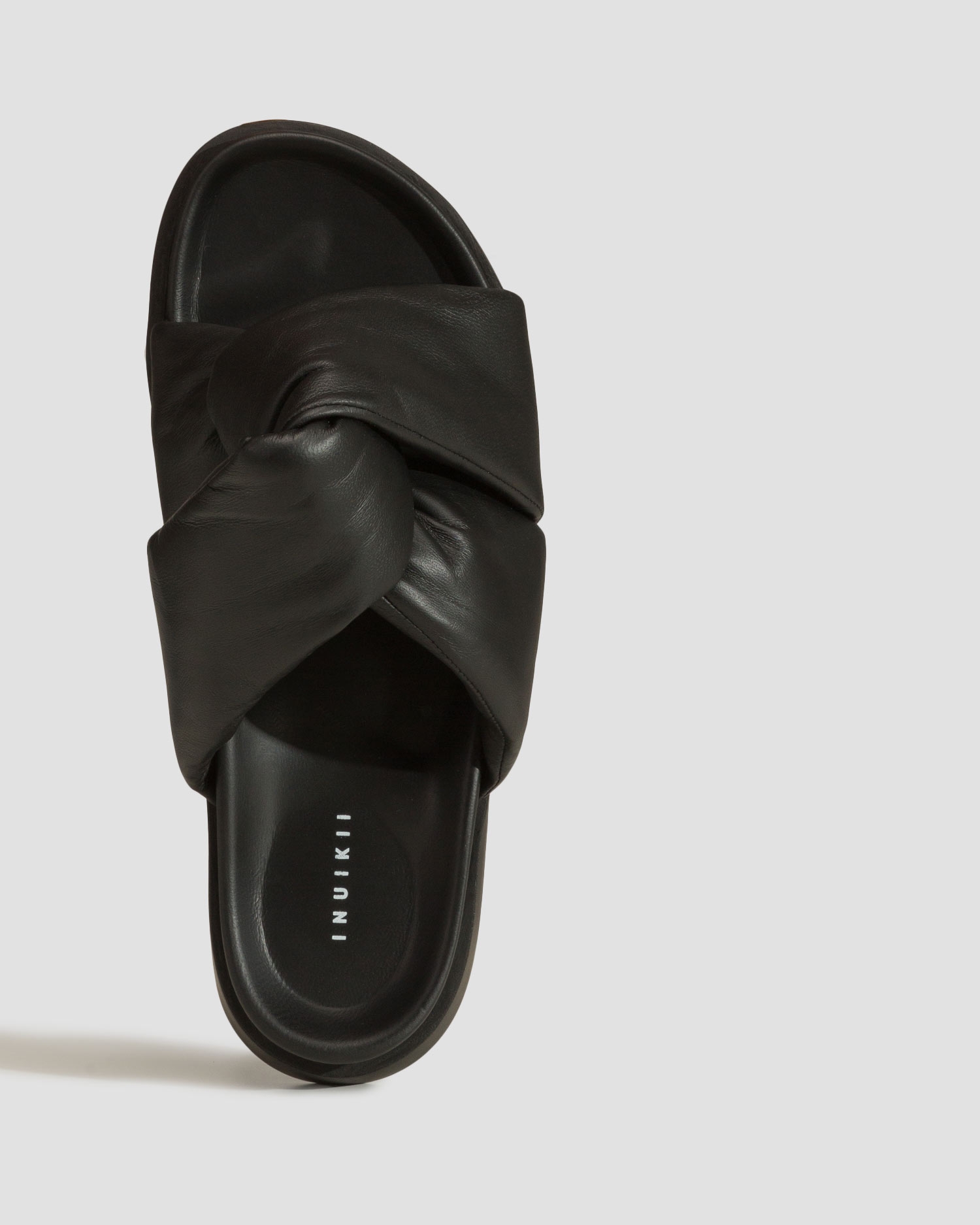 Černé dámské pantofle Inuikii Soft Crossed