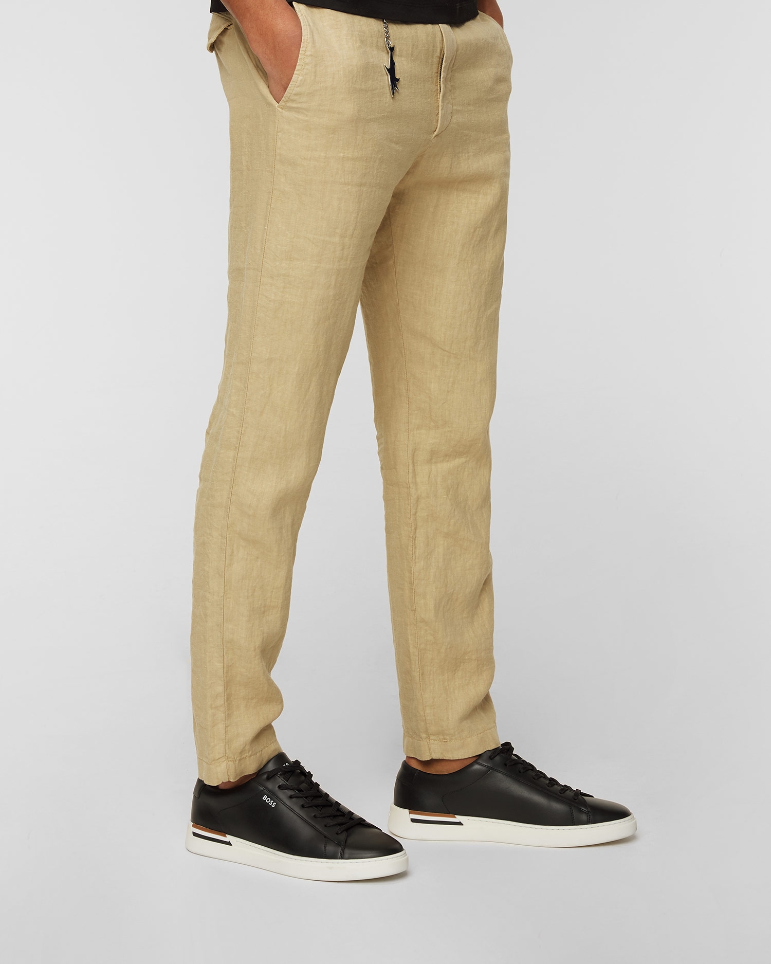 Lněné kalhoty Paul&Shark