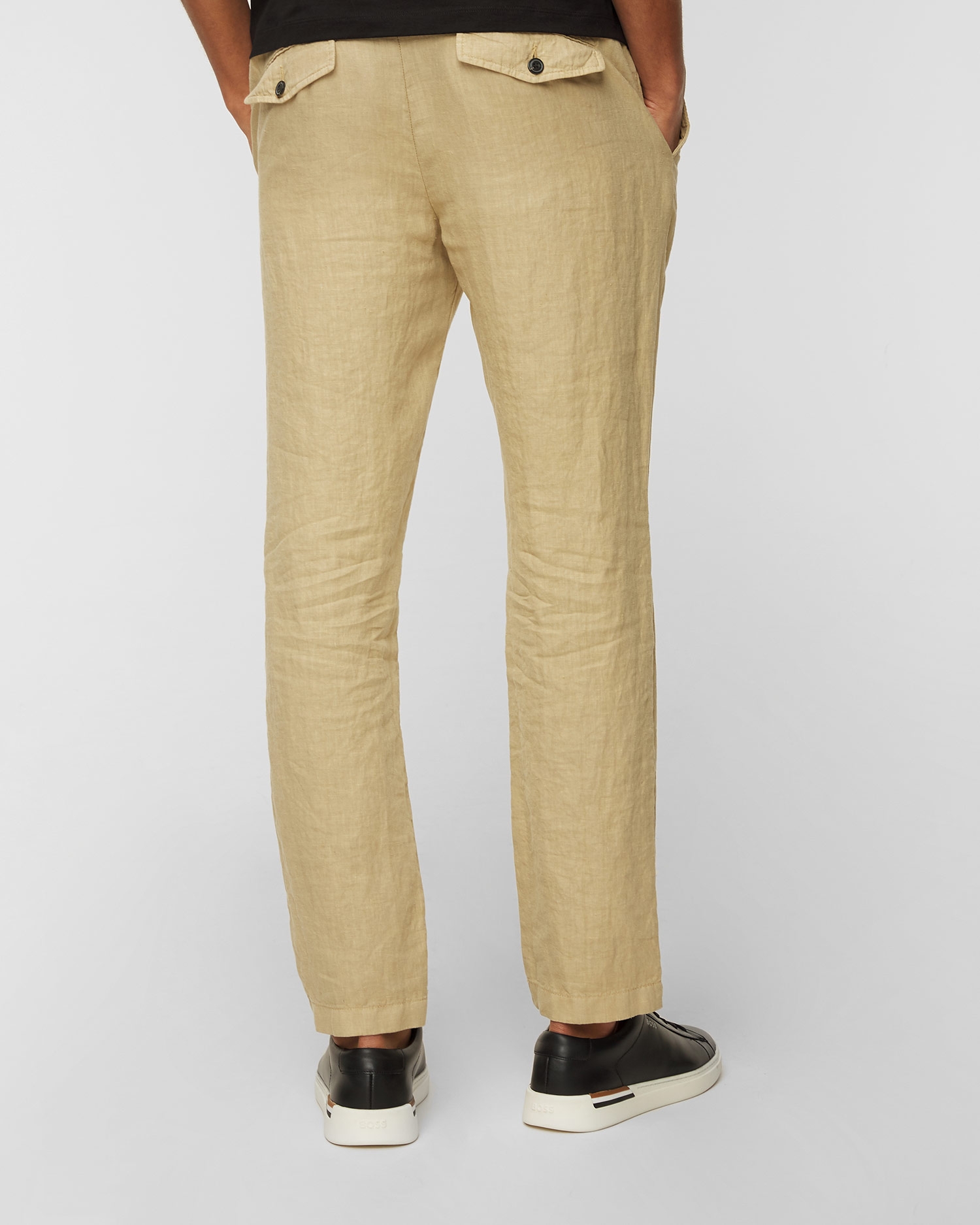 Lněné kalhoty Paul&Shark