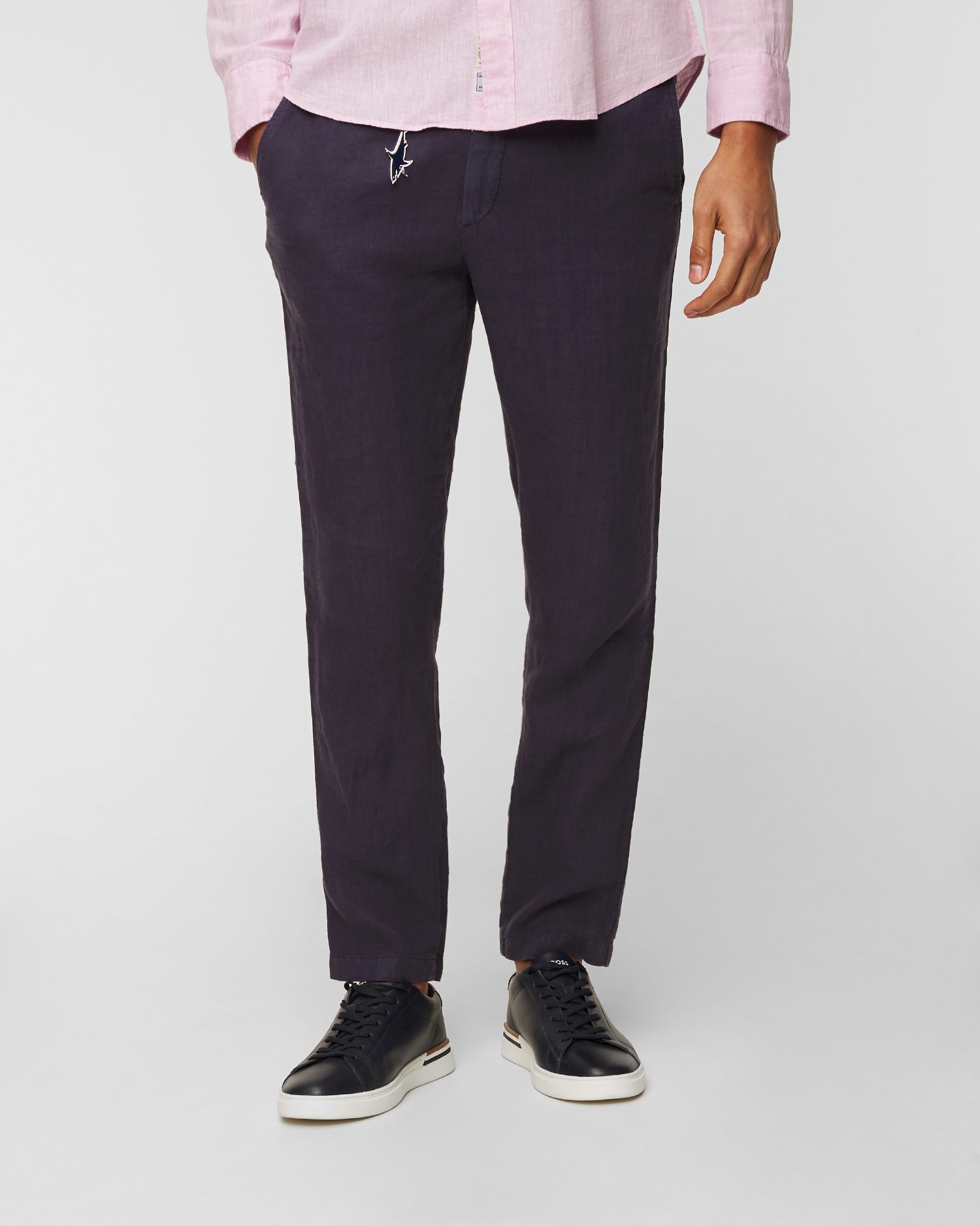 Lněné kalhoty Paul&Shark