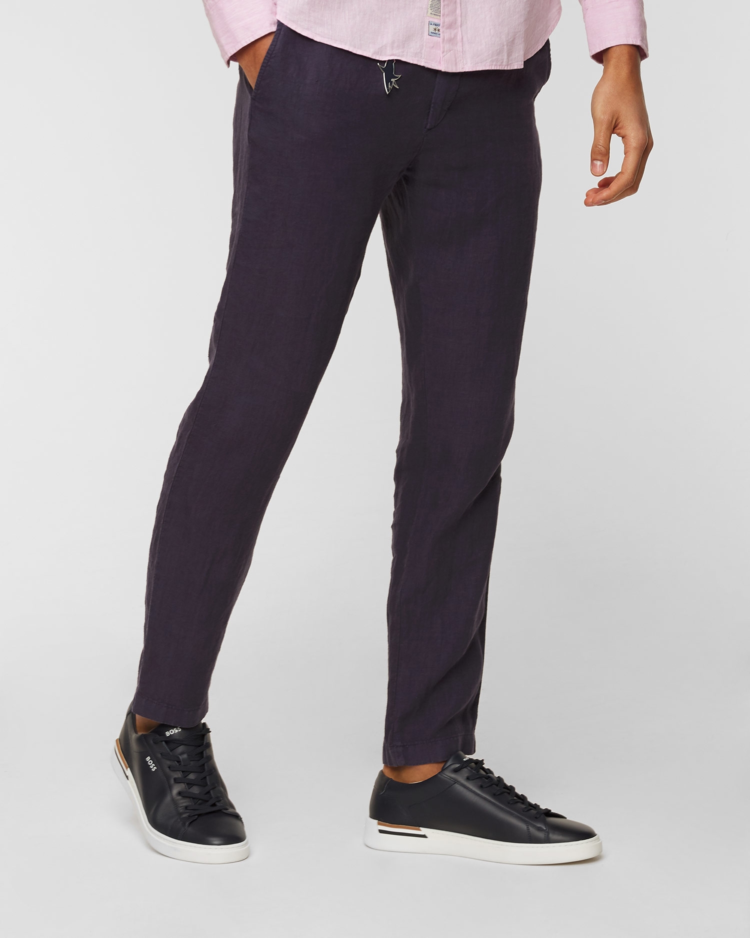 Lněné kalhoty Paul&Shark