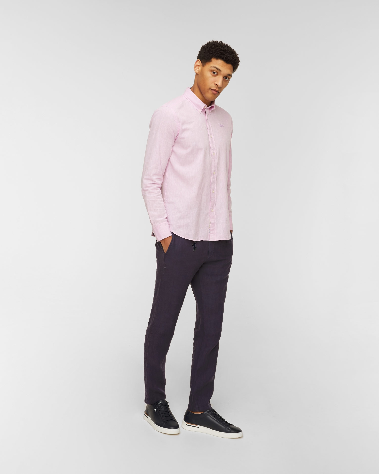 Lněné kalhoty Paul&Shark