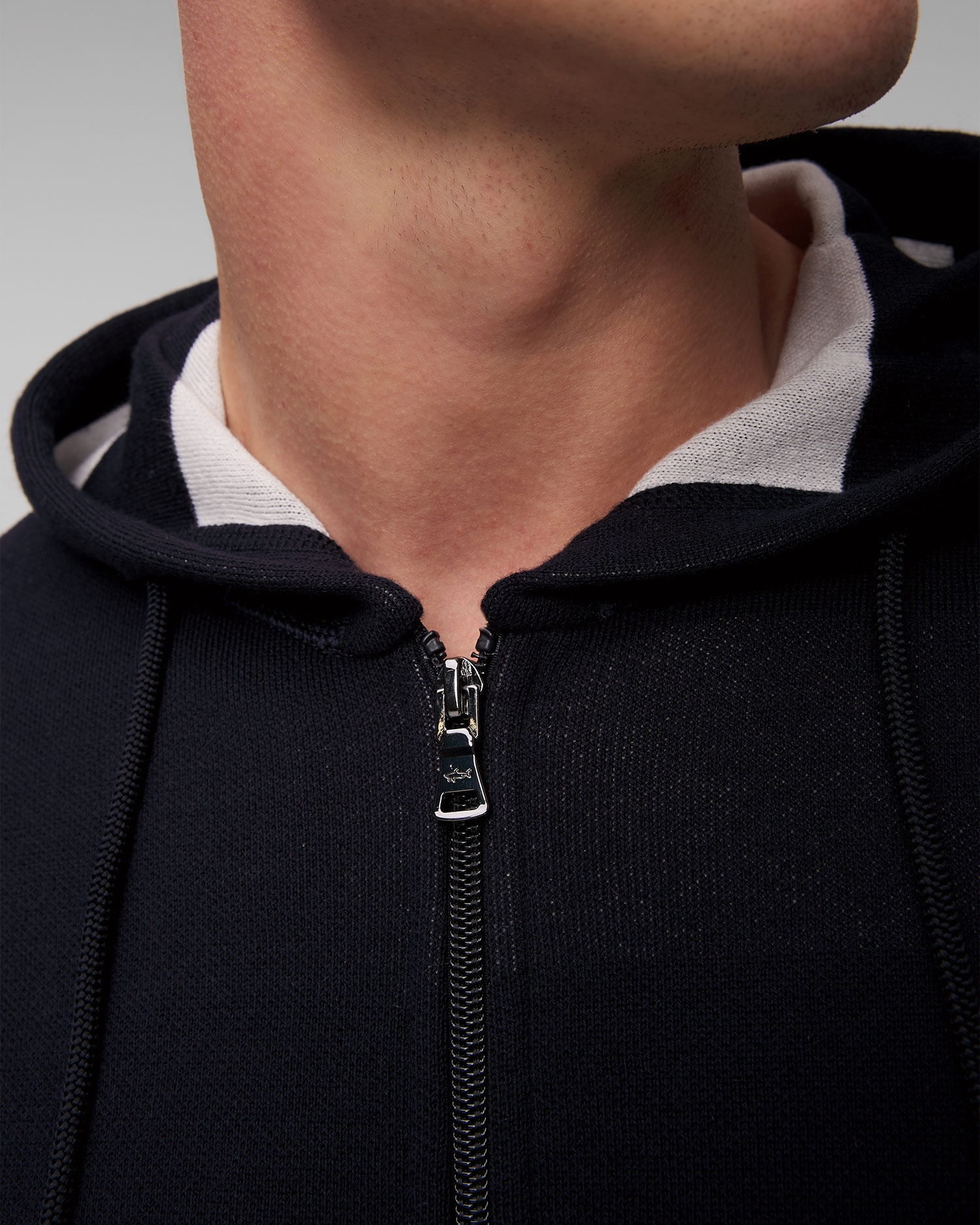 Tmavě modrý pánský svetr na zip Paul&Shark