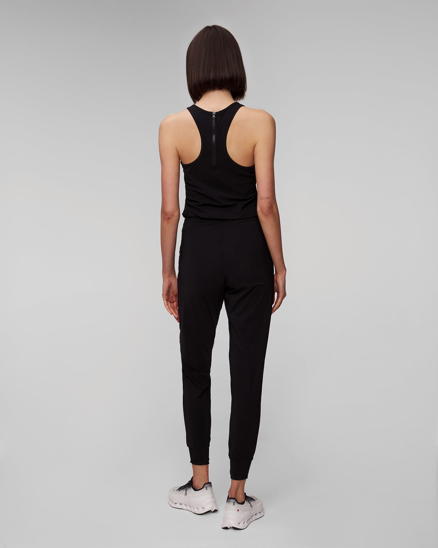 Černý dámský overal Casall Weekend Jumpsuit Racerback