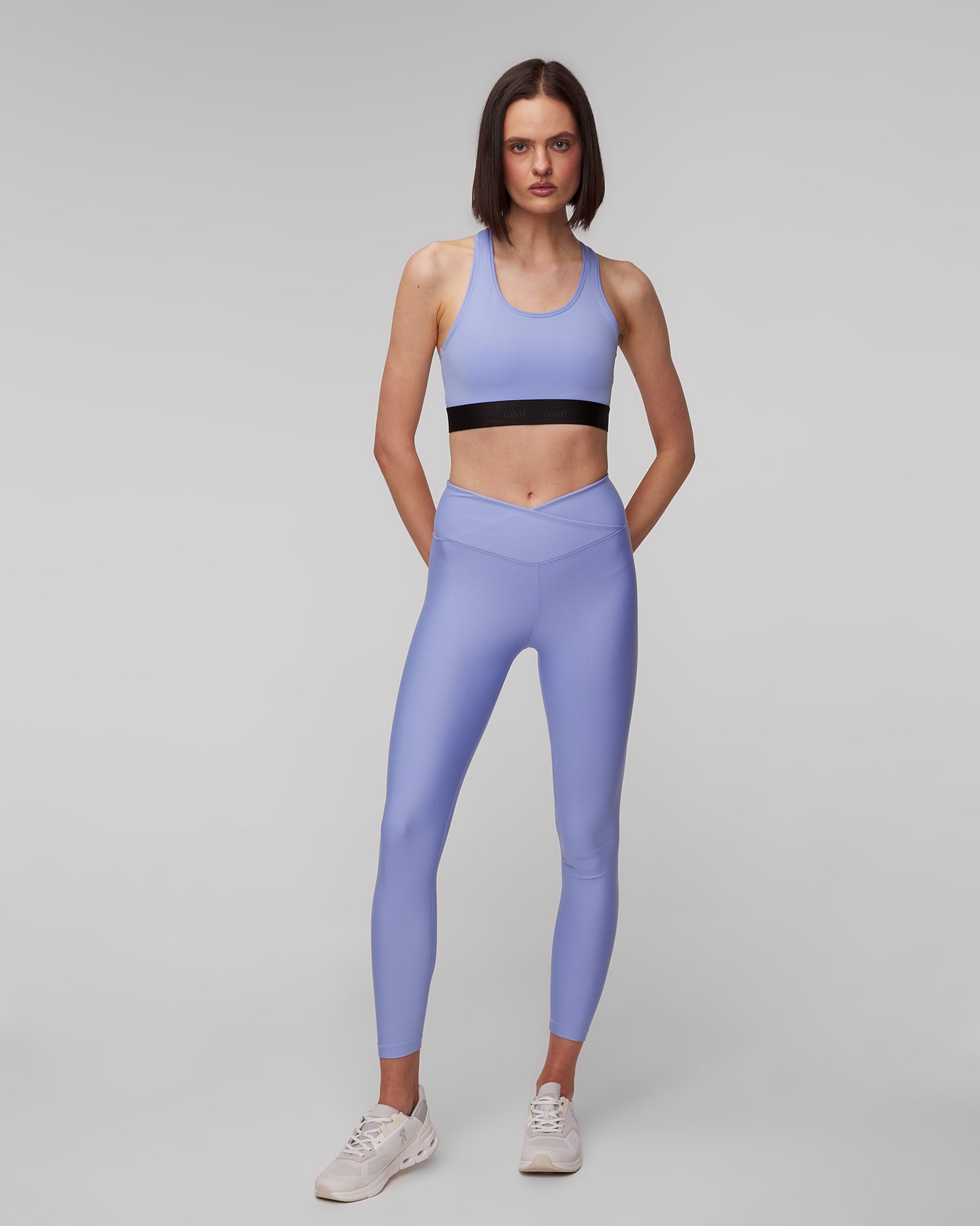 Modrá dámská sportovní podprsenka Casall Graphic Sports Bra