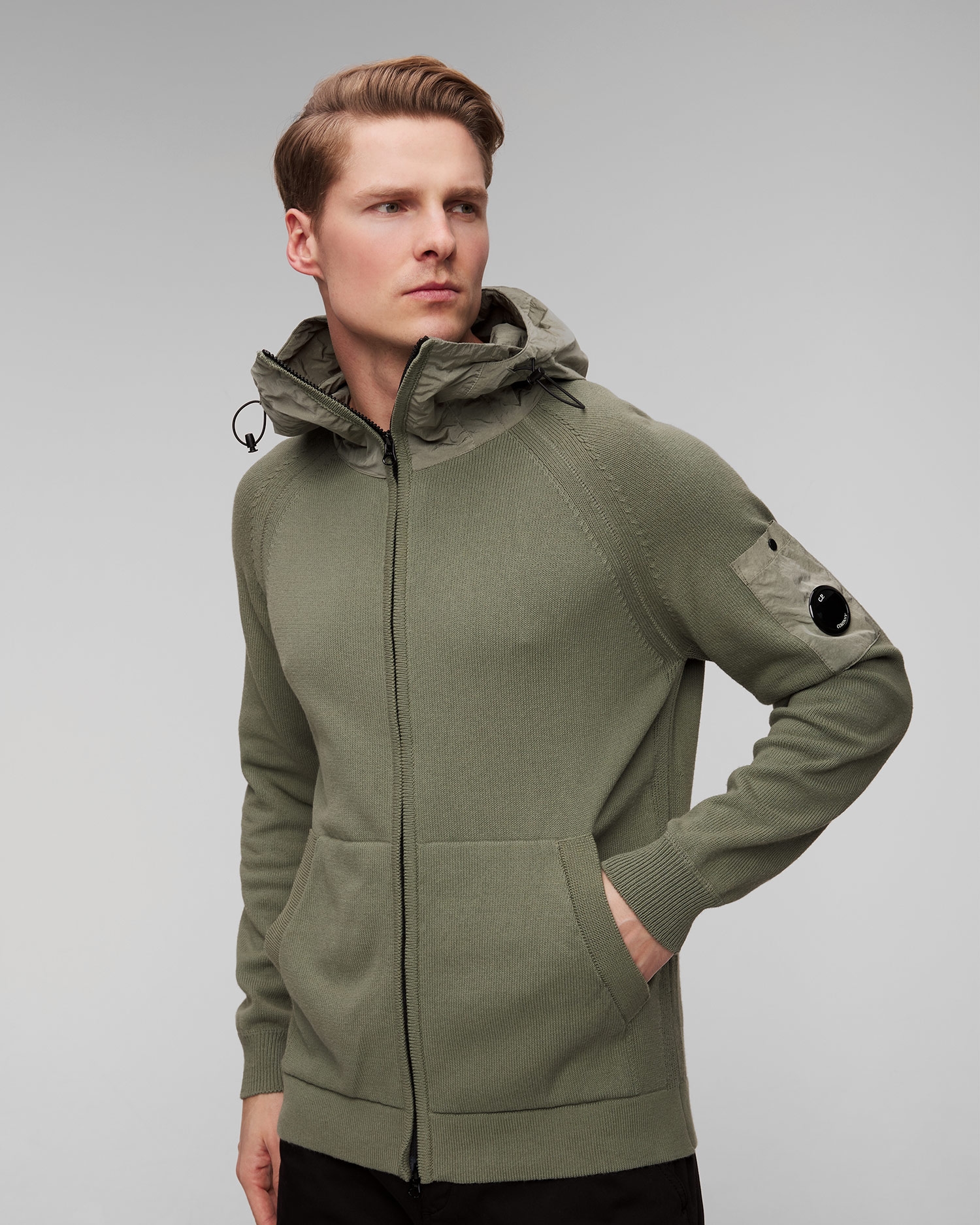 Pánská khaki mikina C.P. Company