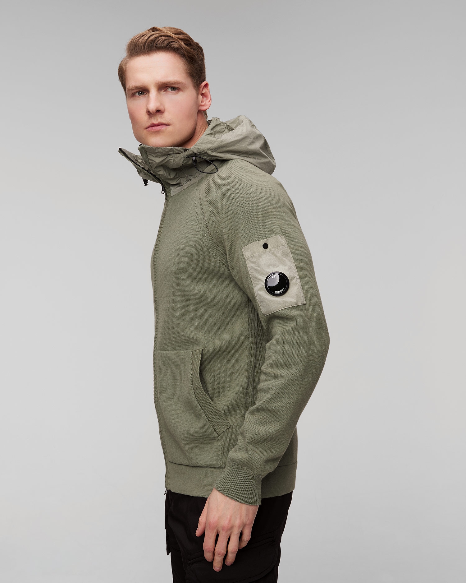 Pánská khaki mikina C.P. Company