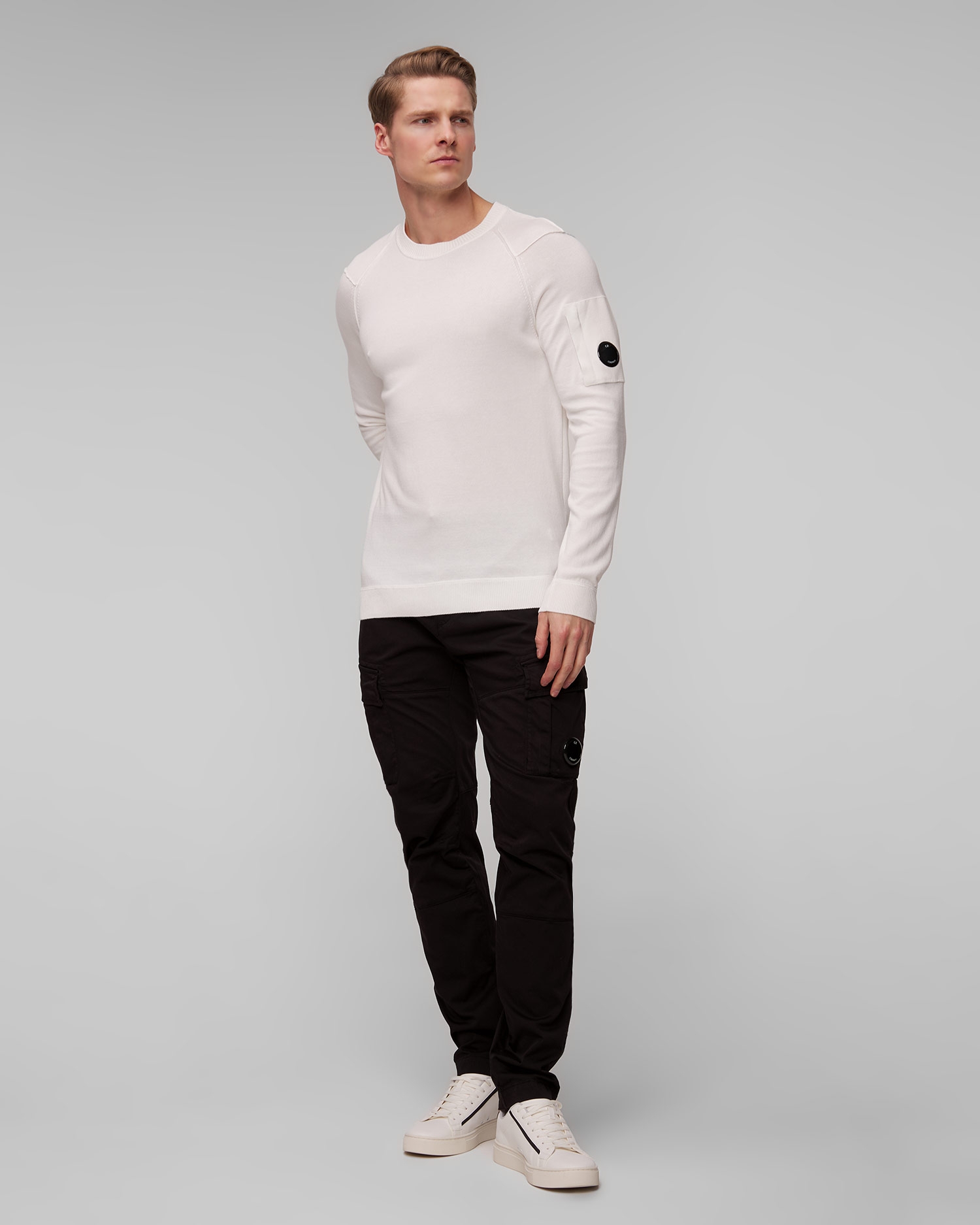 Bílý pánský svetr C.P. Company