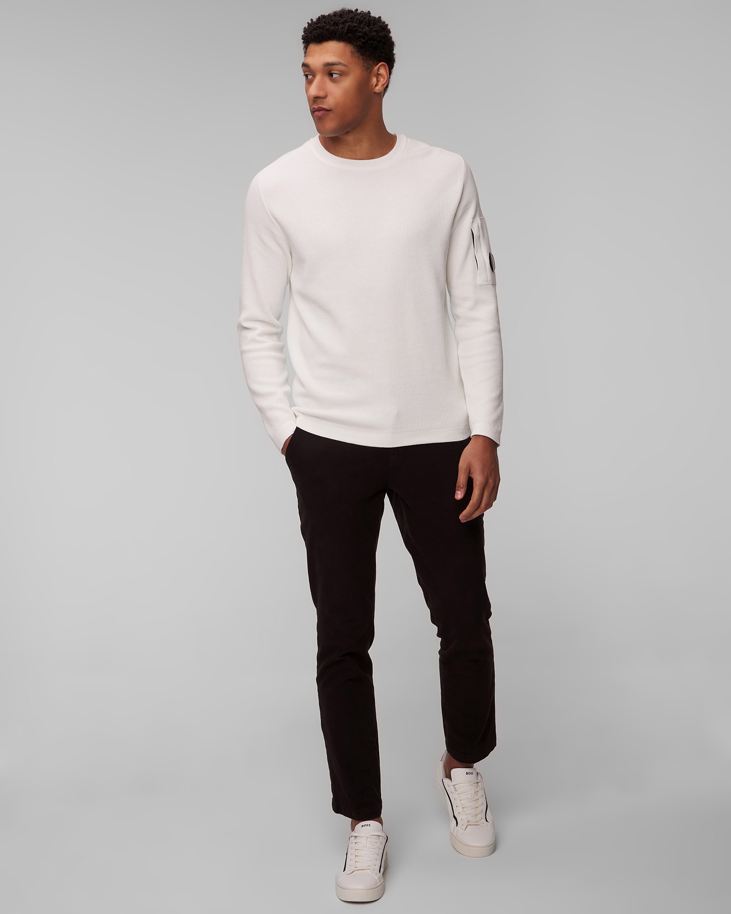 Bílý pánský svetr C.P. Company