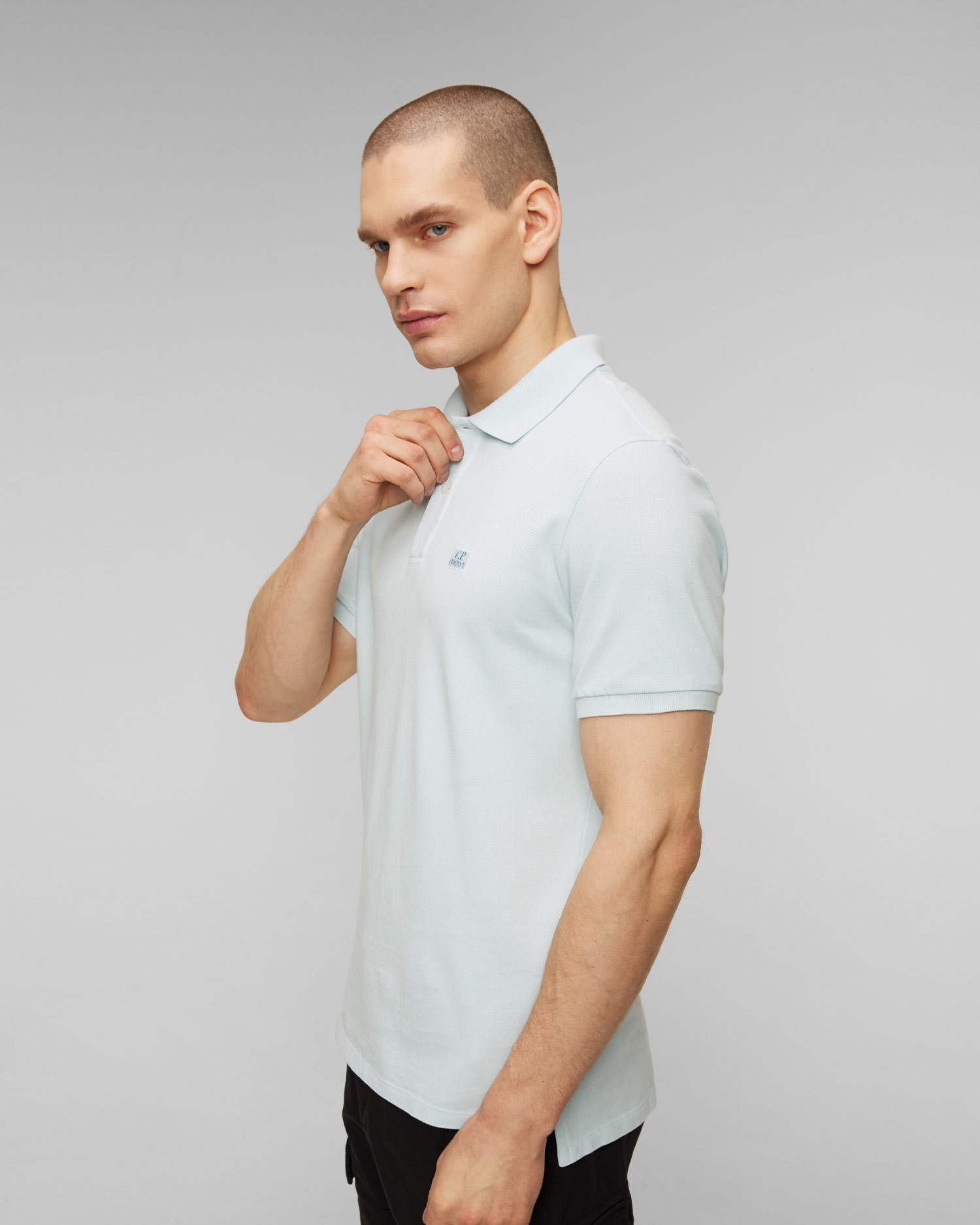 Světle modrá pánská polokošile C.P. Company