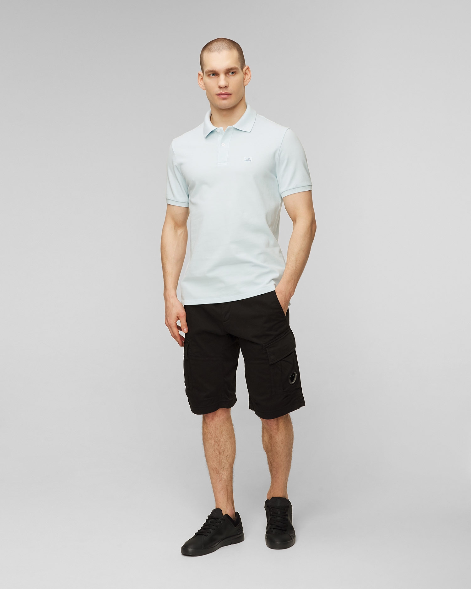 Světle modrá pánská polokošile C.P. Company