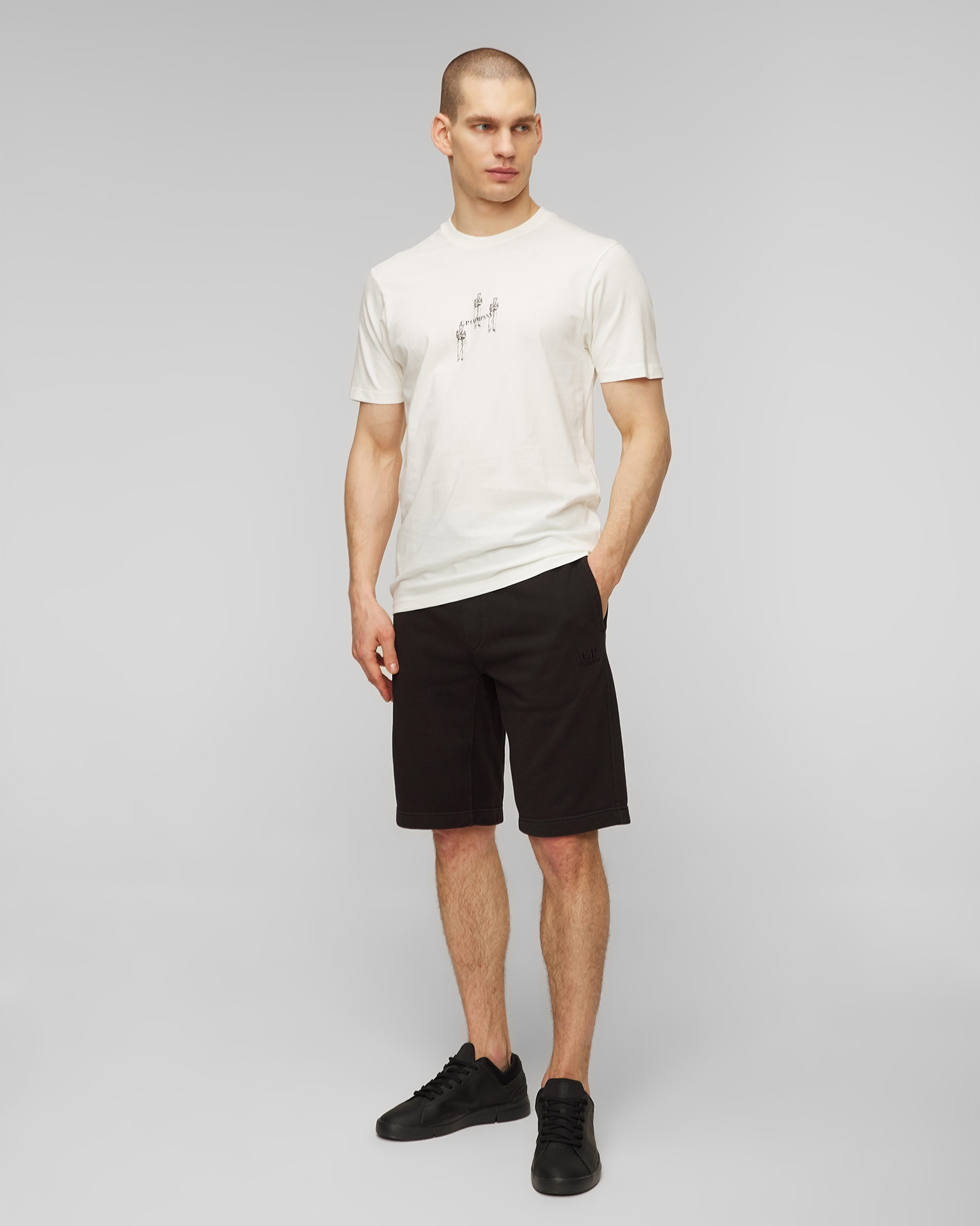 Černé pánské kraťasy C.P. Company