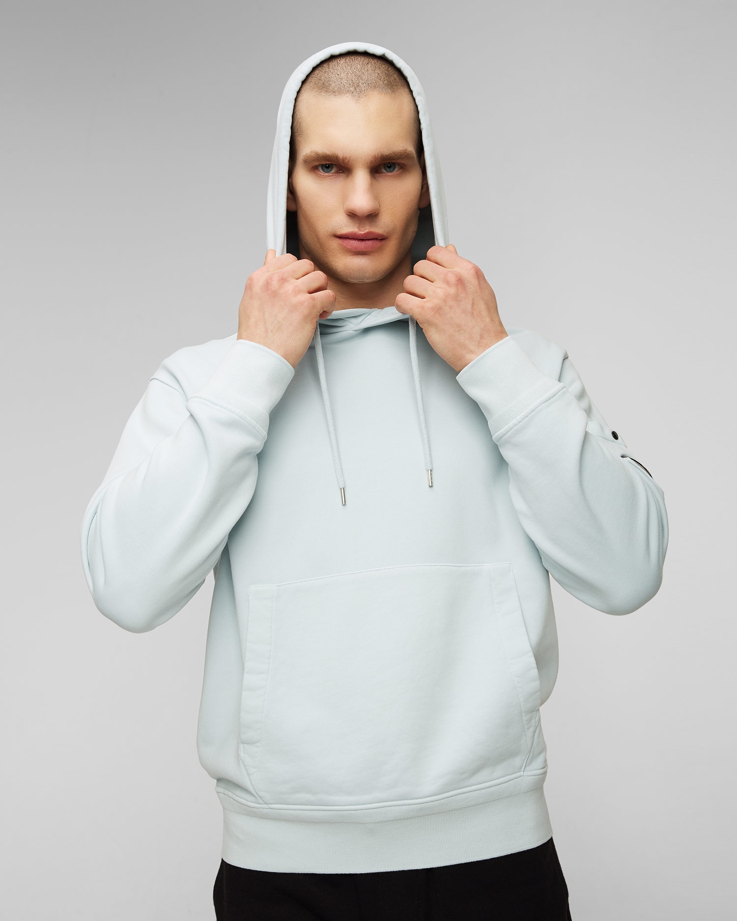 Modrá pánská mikina s kapucou C.P. Company