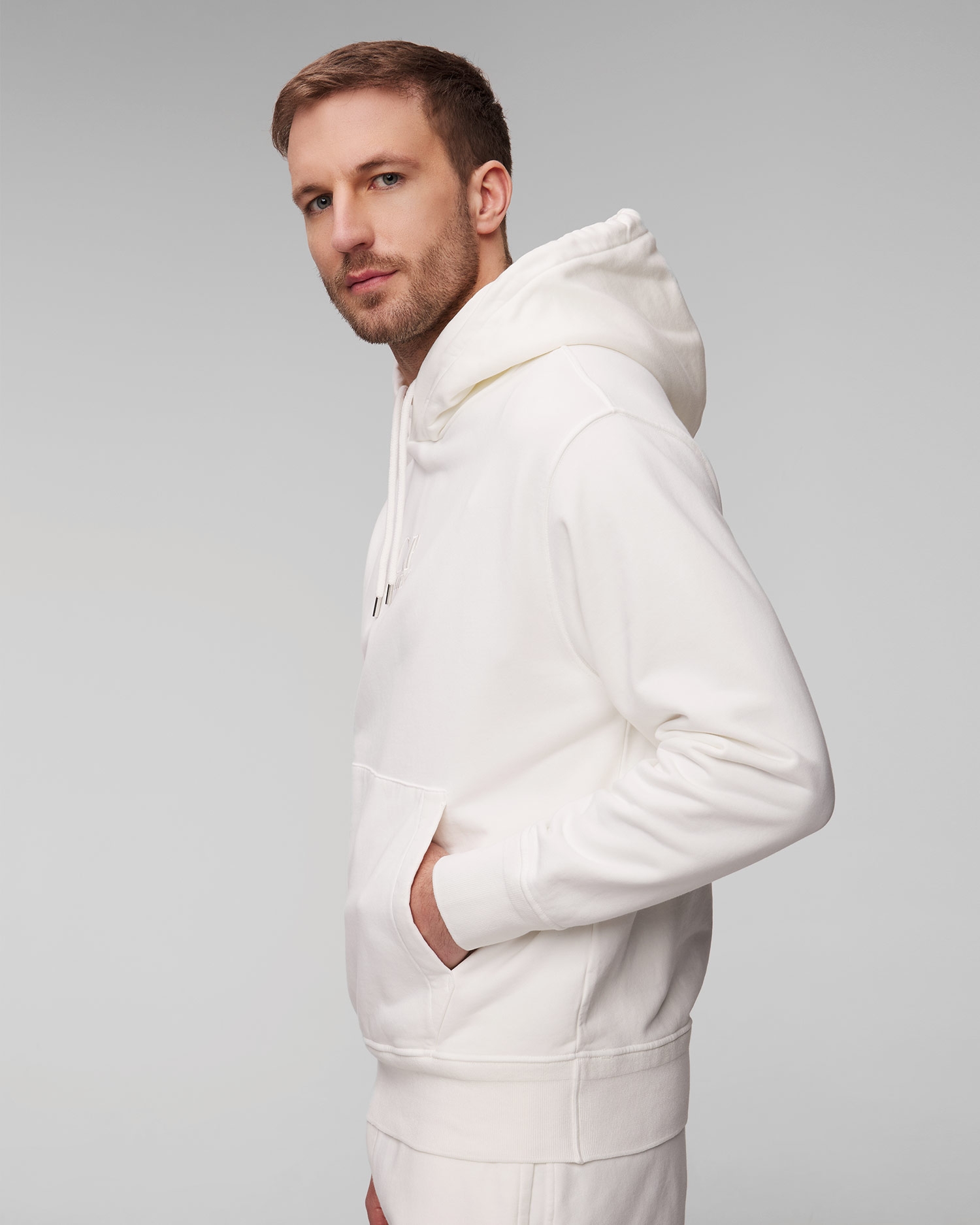 Bílá pánská mikina s kapucou C.P. Company