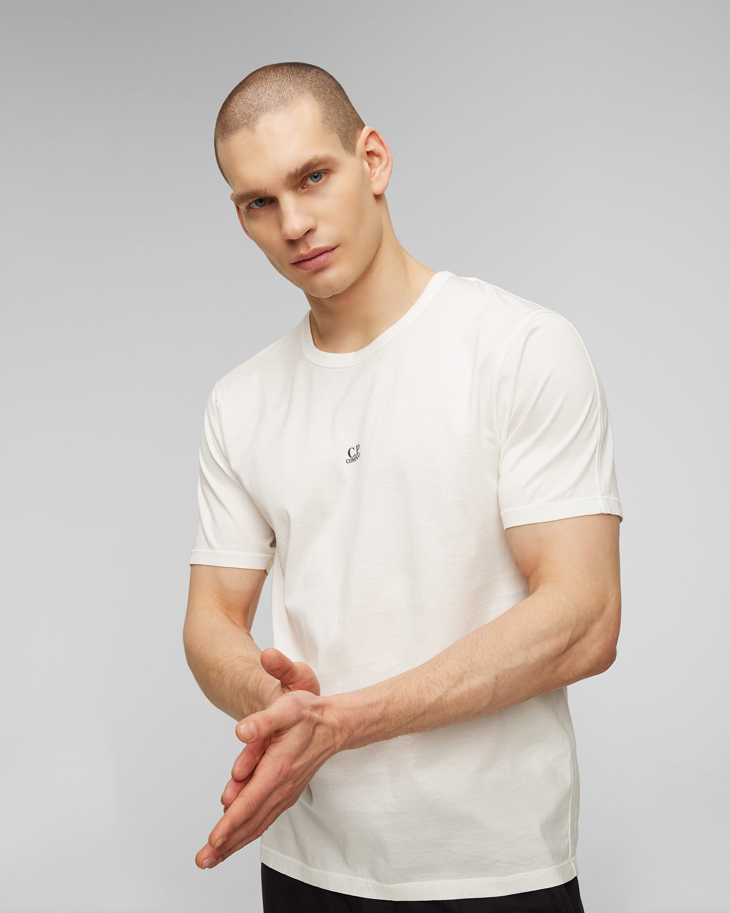 Bílé pánské tričko C.P. Company