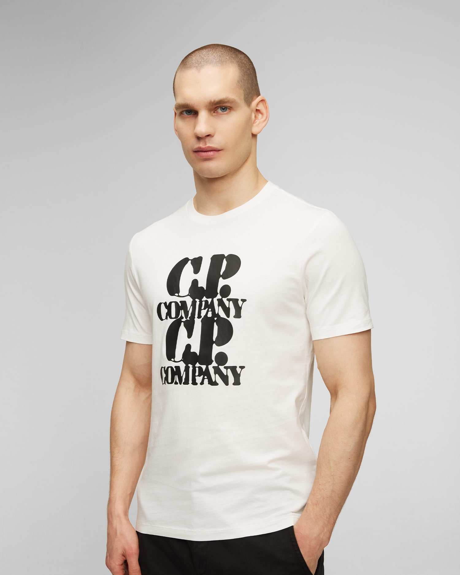 Bílé pánské tričko C.P. Company