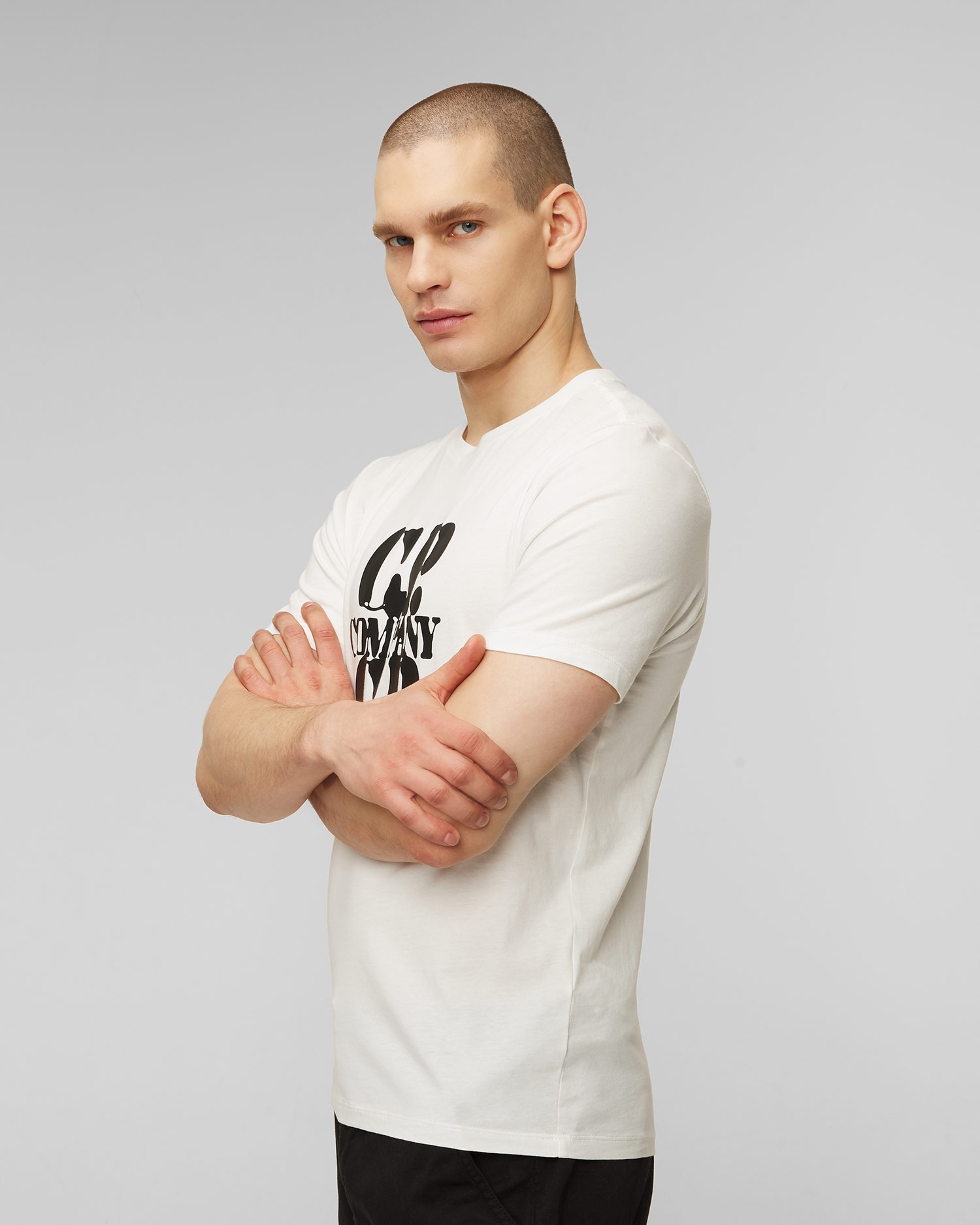 Bílé pánské tričko C.P. Company