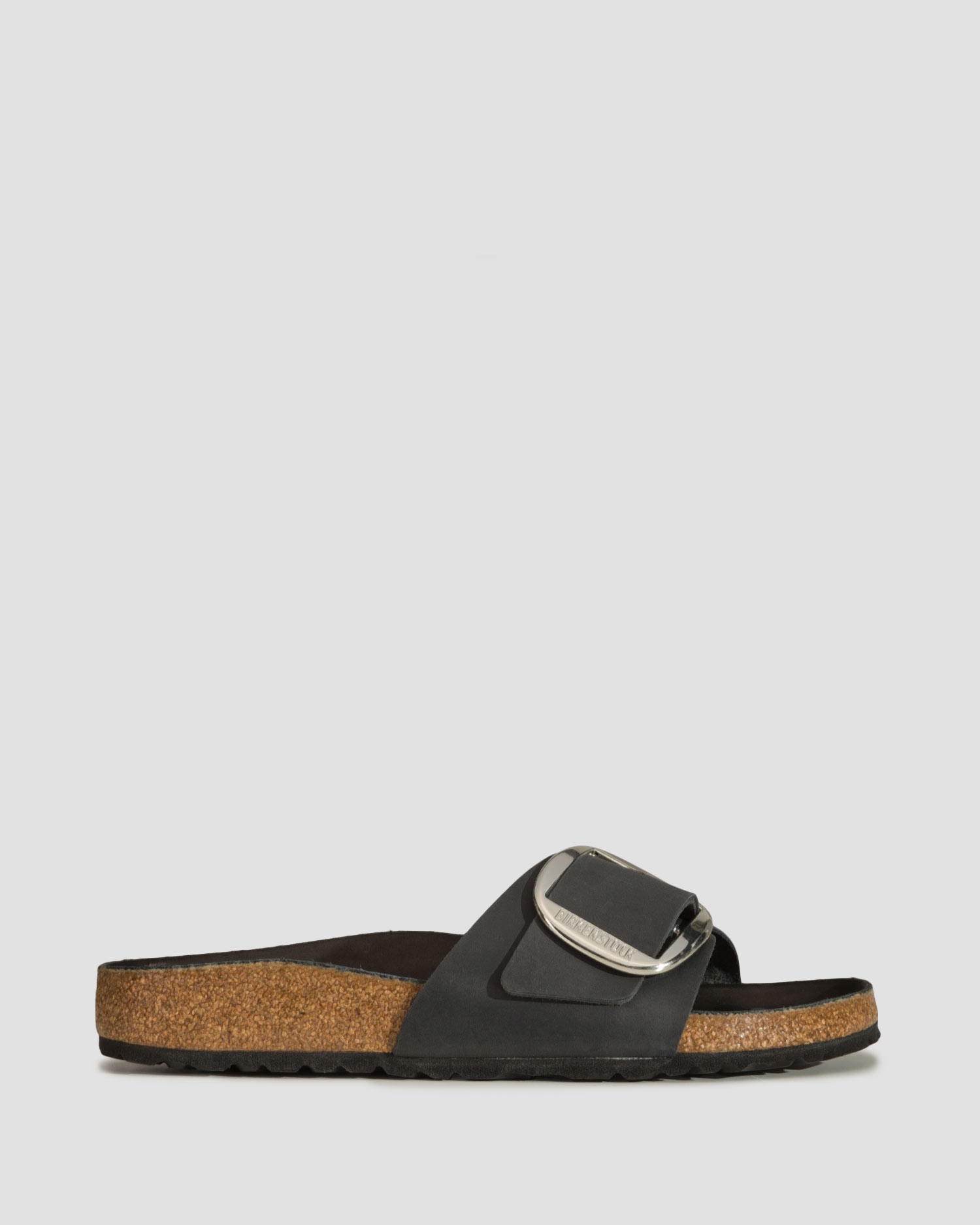 Černé dámské pantofle Birkenstock Madrid Oiled Leather Narrow