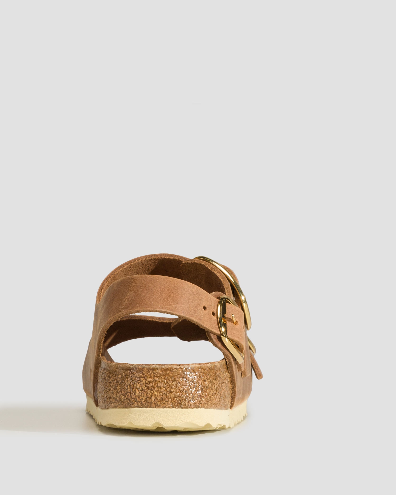 Hnědé dámské sandále Birkenstock Milano Big Buckle Oiled Leather Narrow