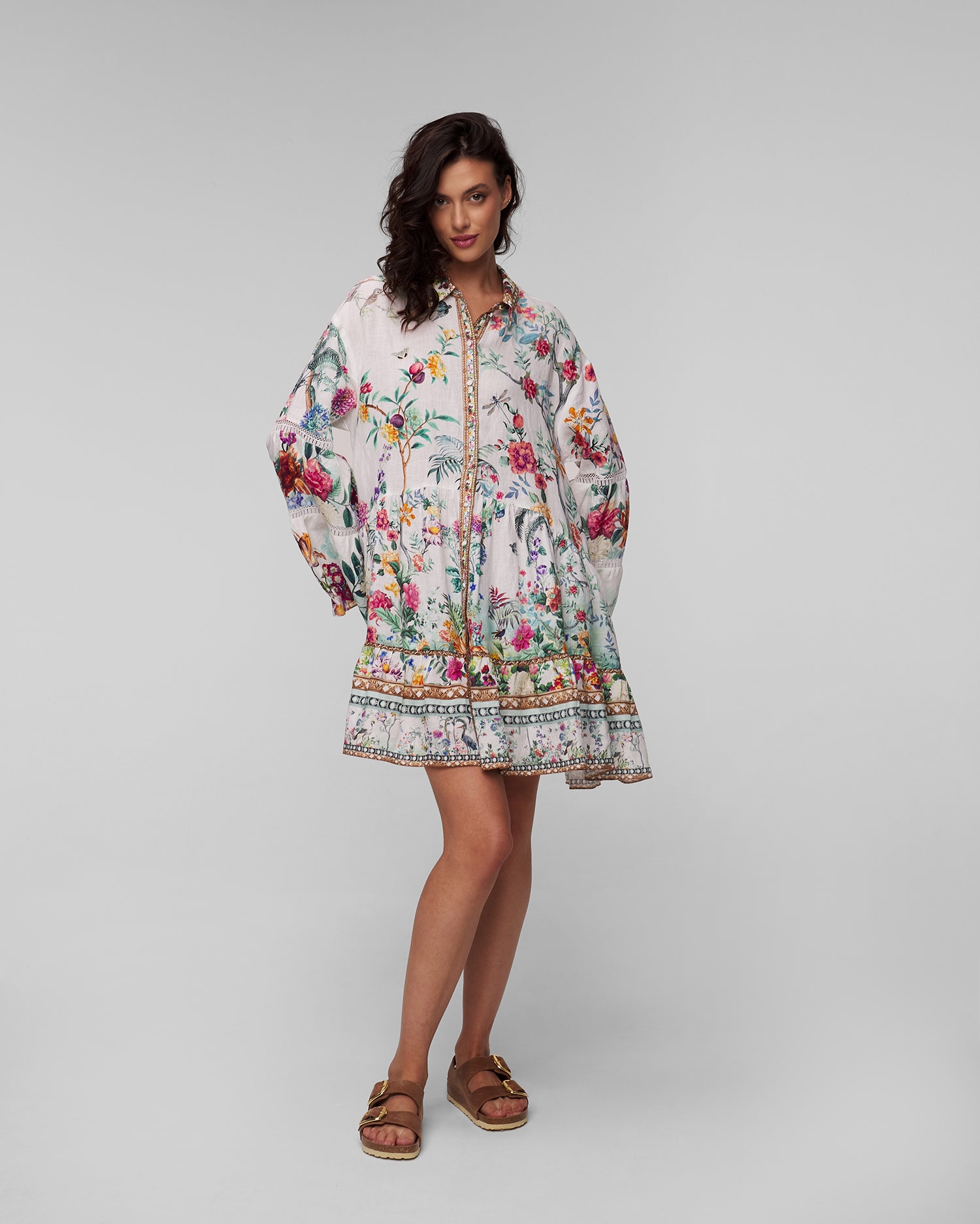 Hnědé dámské sandále Birkenstock Milano Big Buckle Oiled Leather Narrow